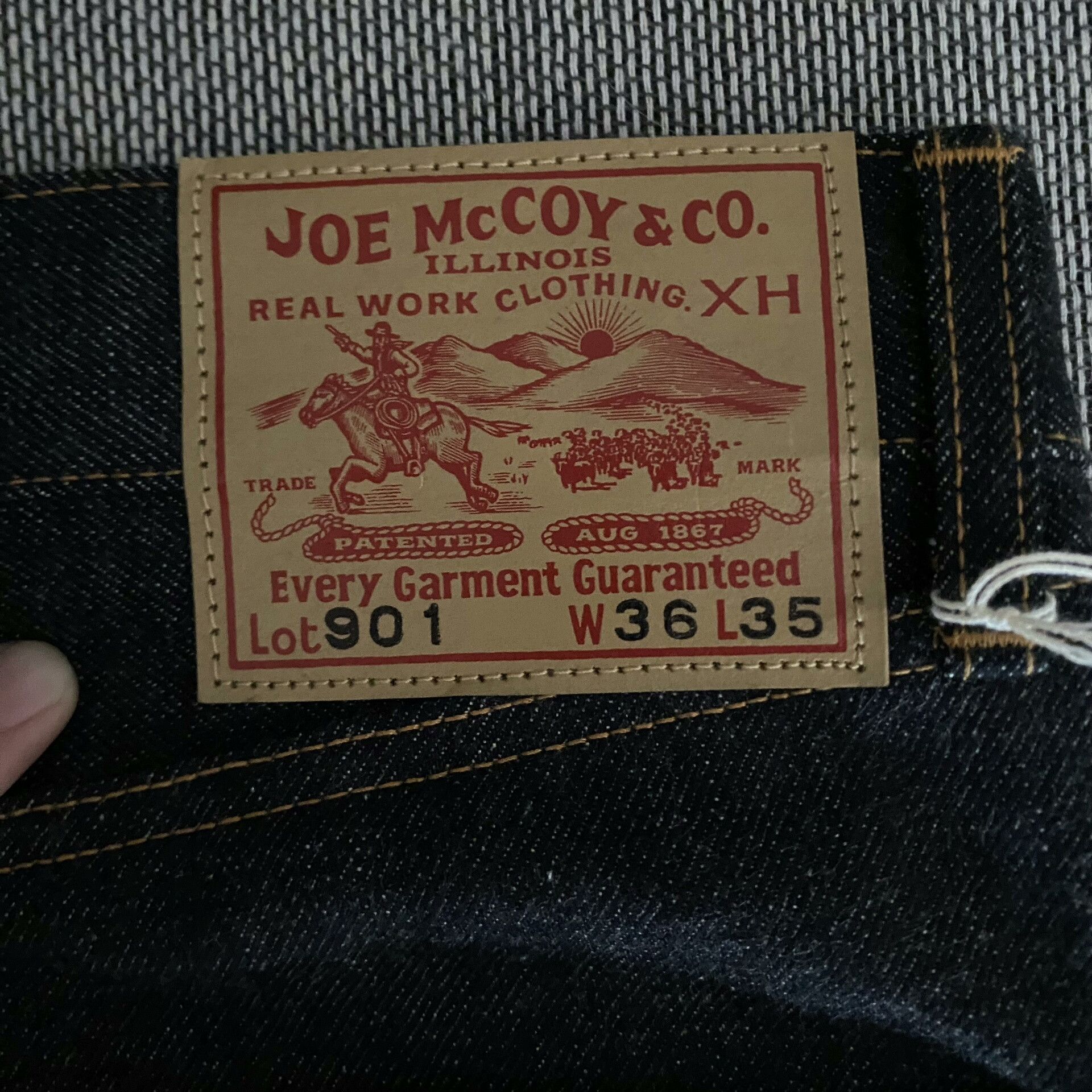 The Real McCoy's Joe Mccoy 901 Denim Jeans Size US 36 / EU 52 - 8 Thumbnail
