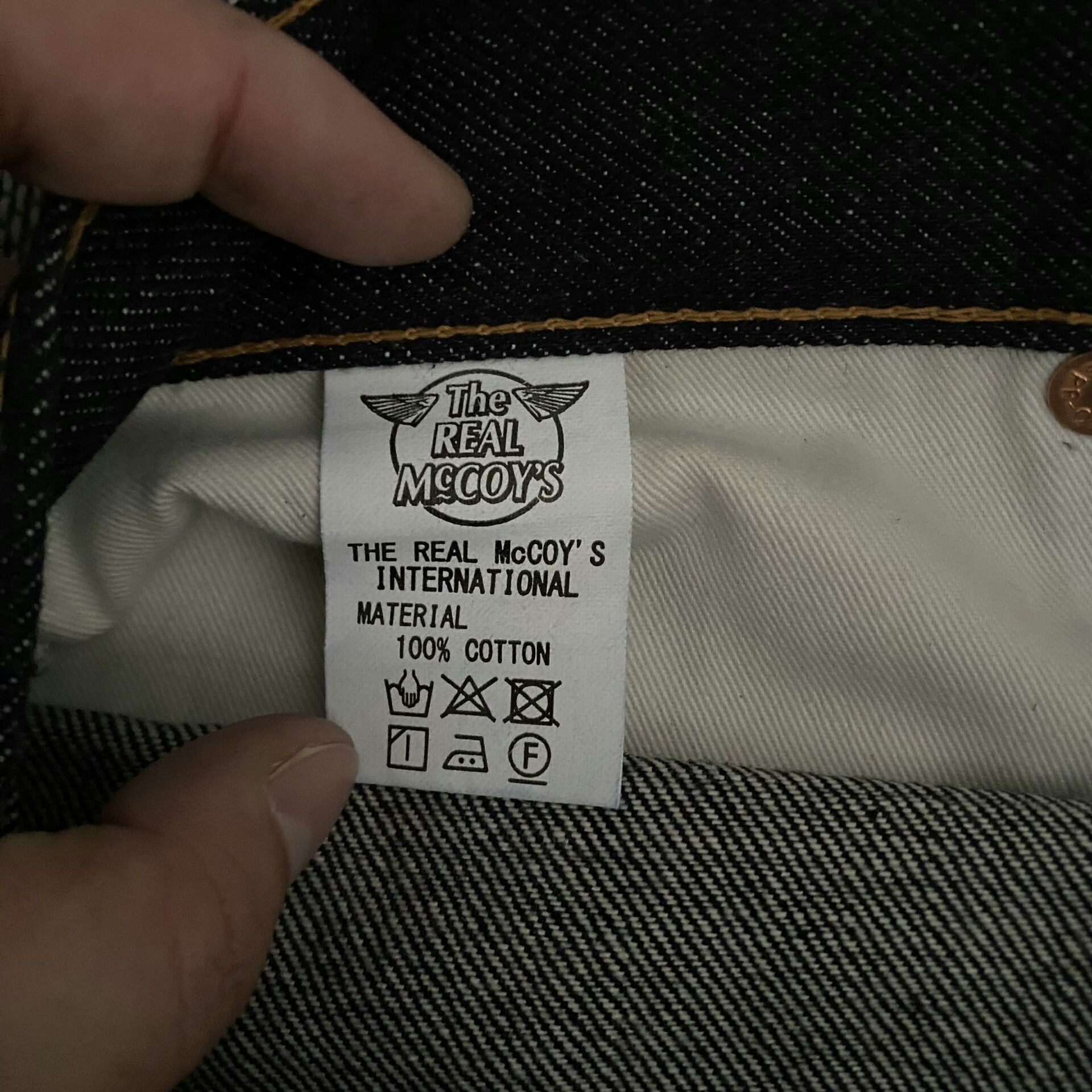 The Real McCoy's Joe Mccoy 901 Denim Jeans Size US 36 / EU 52 - 9 Thumbnail