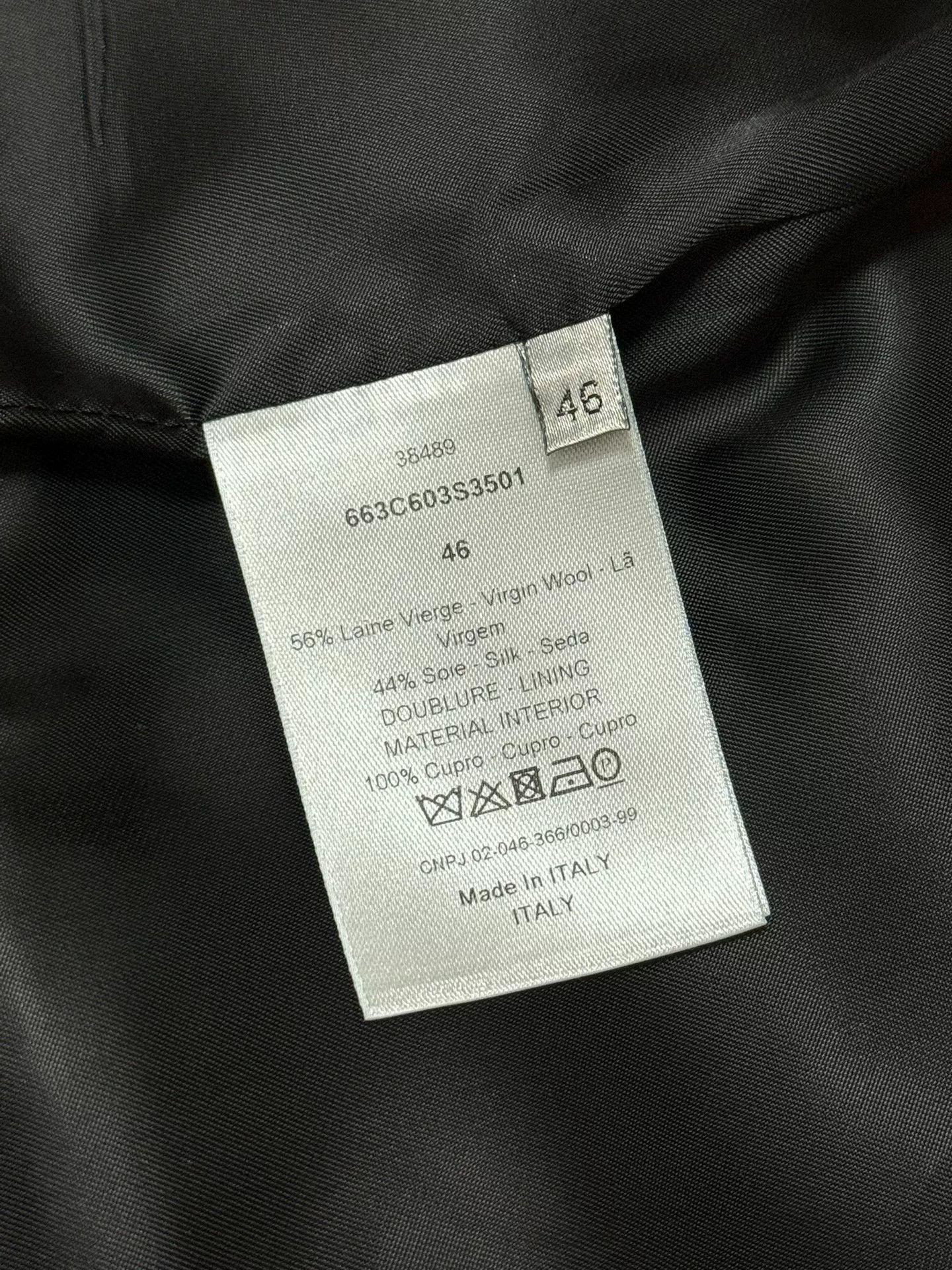 Dior Diorhomme Classic Hidden Button Dark Blue Vest Size US S / EU 44-46 / 1 - 3 Thumbnail