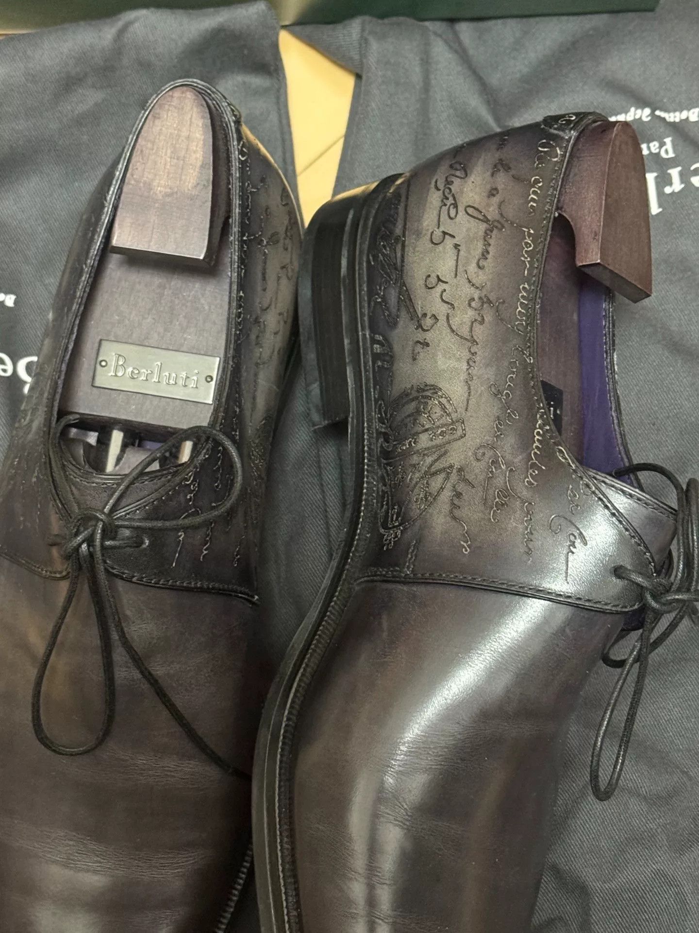 Berluti Berluti Men's Burnished Leather Shoes Size US 6.5 / EU 39-40 - 2 Thumbnail