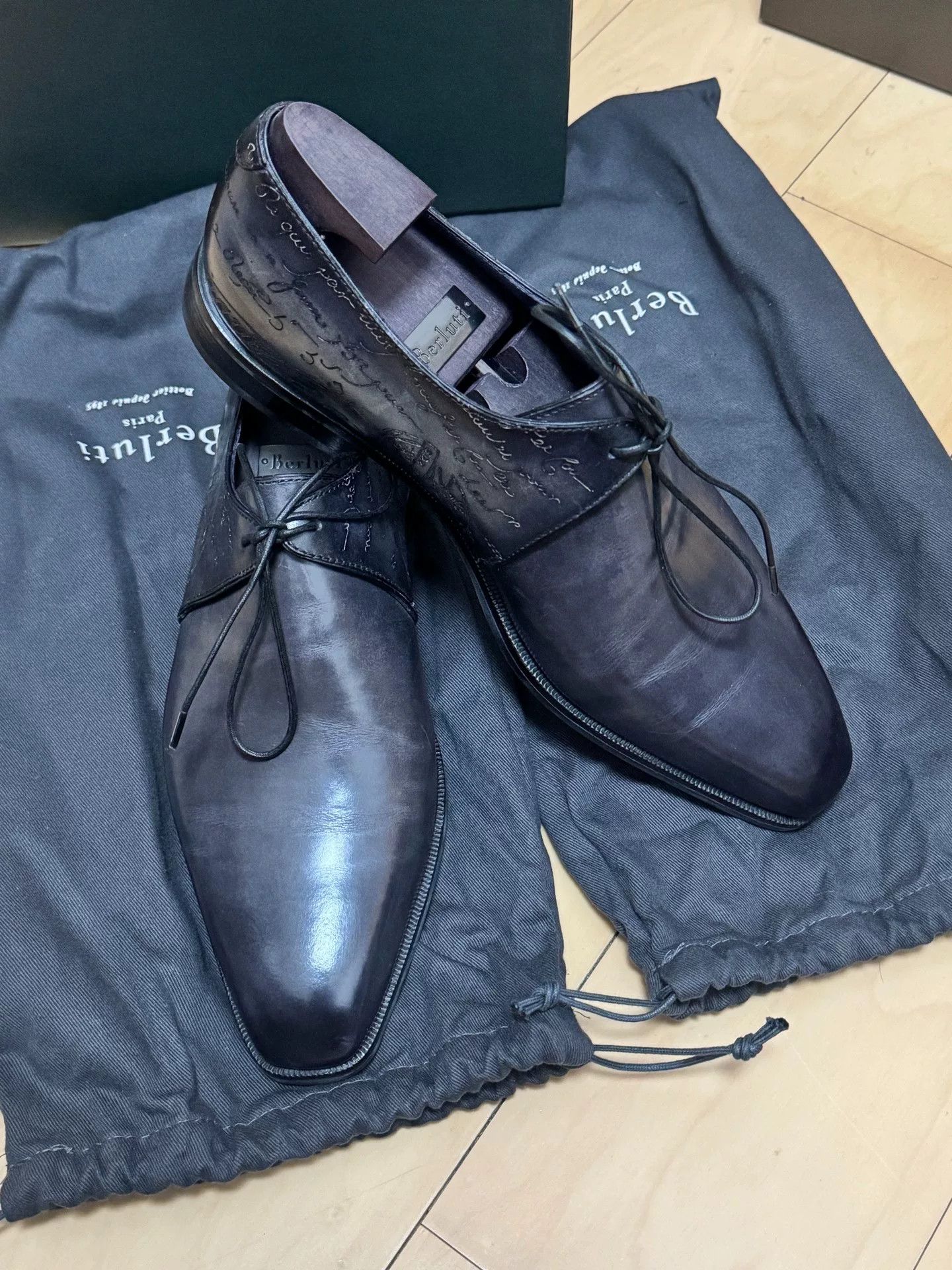 Berluti Berluti Men's Burnished Leather Shoes Size US 6.5 / EU 39-40 - 4 Thumbnail