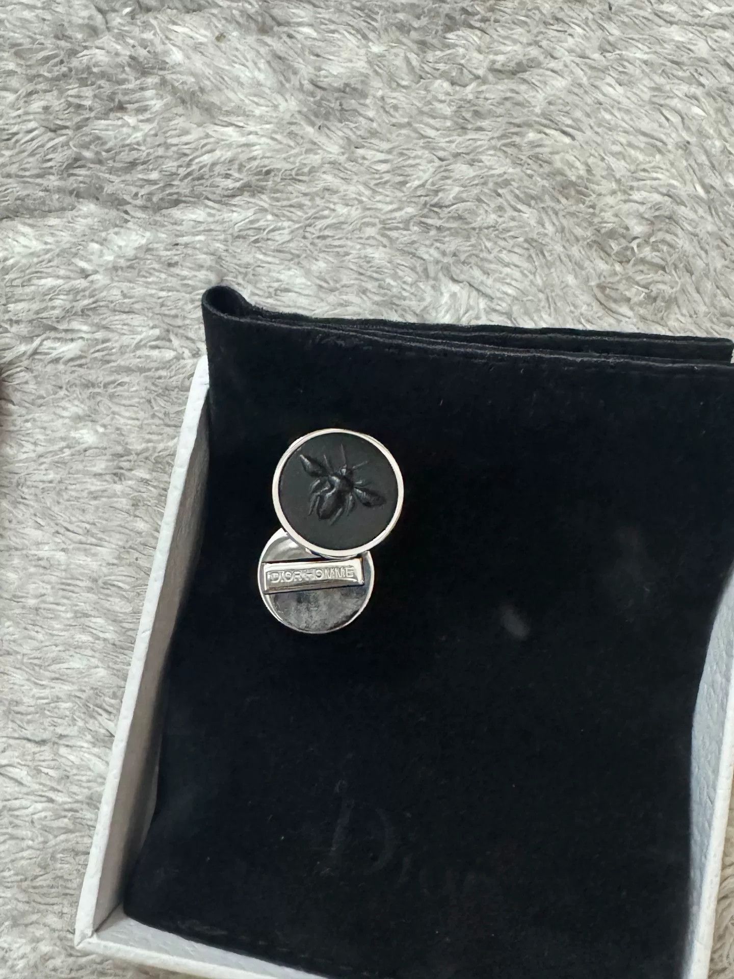 Dior Diorhomme Classic Bee Cufflinks Size ONE SIZE - 2 Thumbnail
