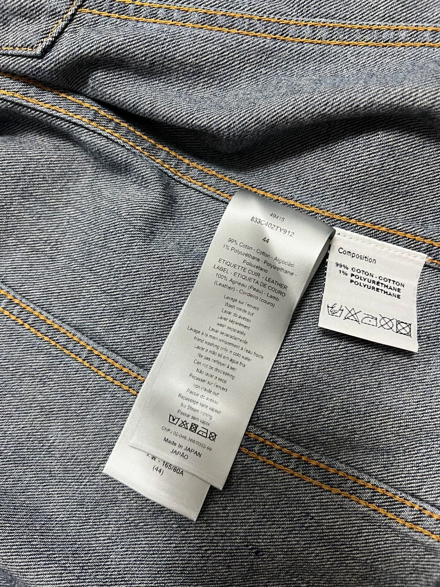 Dior Dior Homme Denim Jacket Size 44 Size US S / EU 44-46 / 1 - 5 Thumbnail