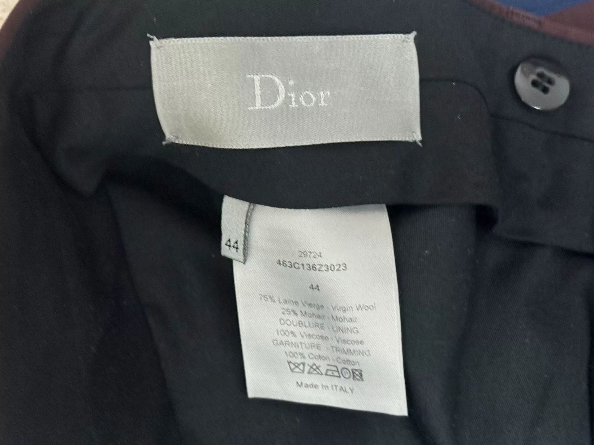 Dior Diorhomme Wool Nine-Point Trousers Size US 28 / EU 44 - 5 Thumbnail