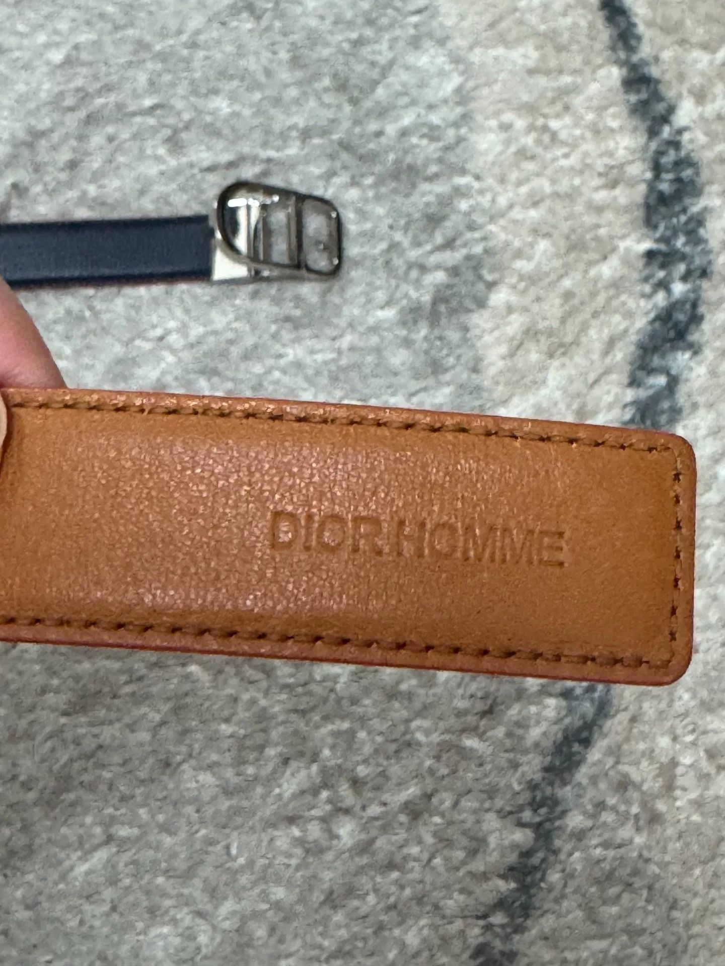 Dior Diorhomme Reversible CD Buckle Leather Belt Size ONE SIZE - 3 Thumbnail