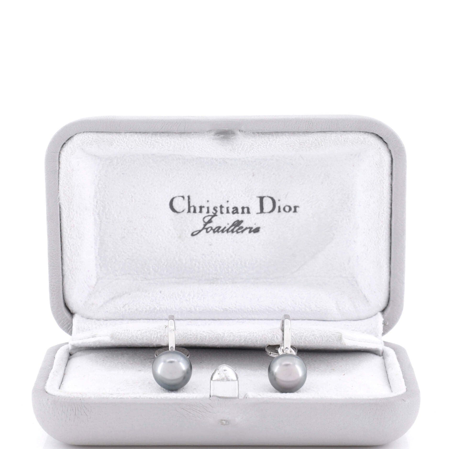 Dior Drop Hoop Earrings Size ONE SIZE - 2 Thumbnail