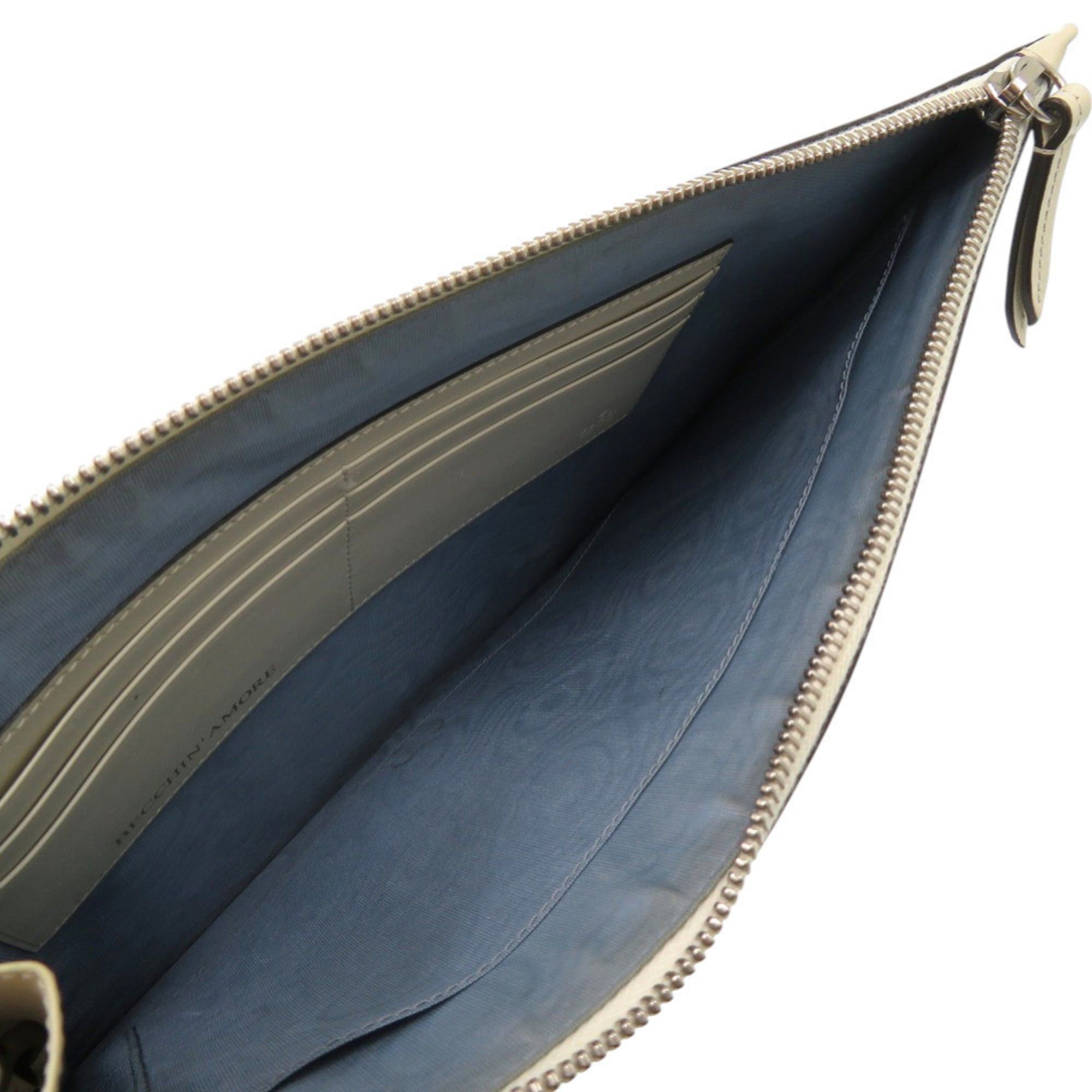 Gucci Excellent condition Gucci x SEGA GUCCY print clutch bag 510489, ivory and white leather, model 0913 Size ONE SIZE - 5 Thumbnail