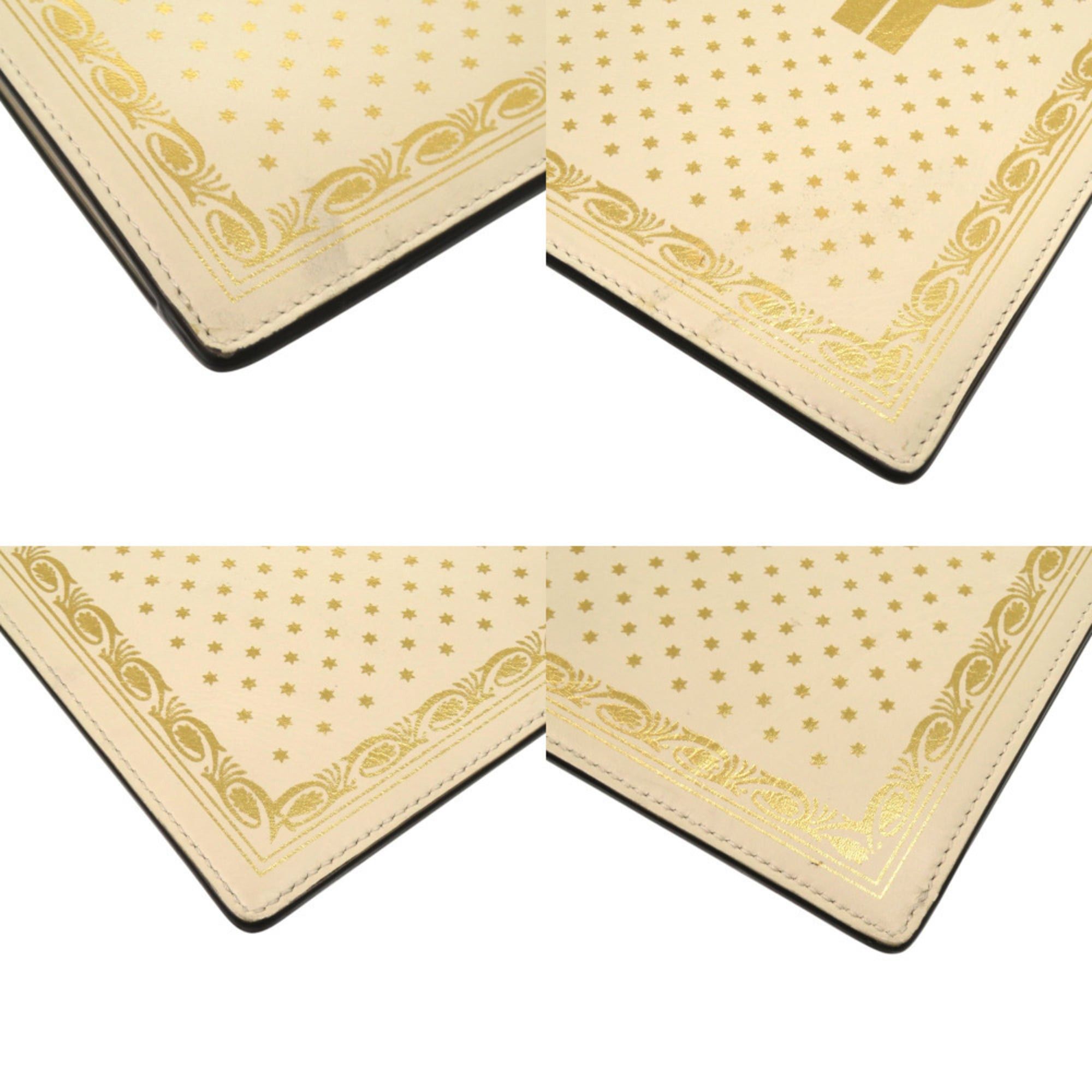 Gucci Excellent condition Gucci x SEGA GUCCY print clutch bag 510489, ivory and white leather, model 0913 Size ONE SIZE - 4 Thumbnail