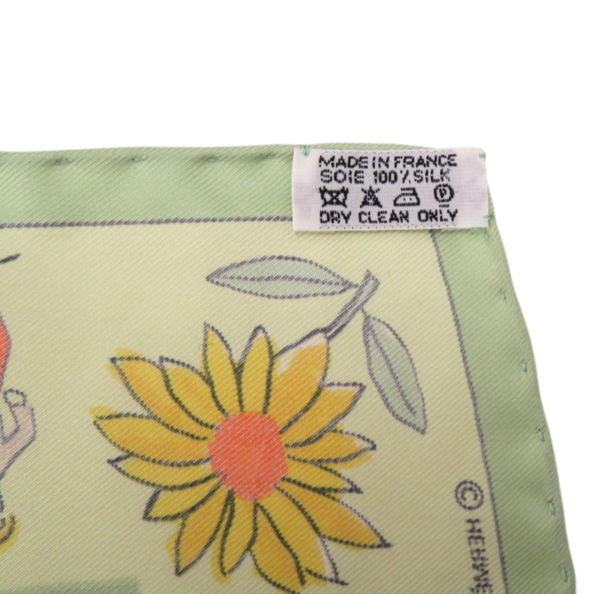 Hermes Hermes Unused Hermès Carré 45 Pocket Square, Petit Carré, RETOUR A LA TERRE (Return Home) Silk Multicolor Scarf/Muffler 0294 Size ONE SIZE - 4 Thumbnail