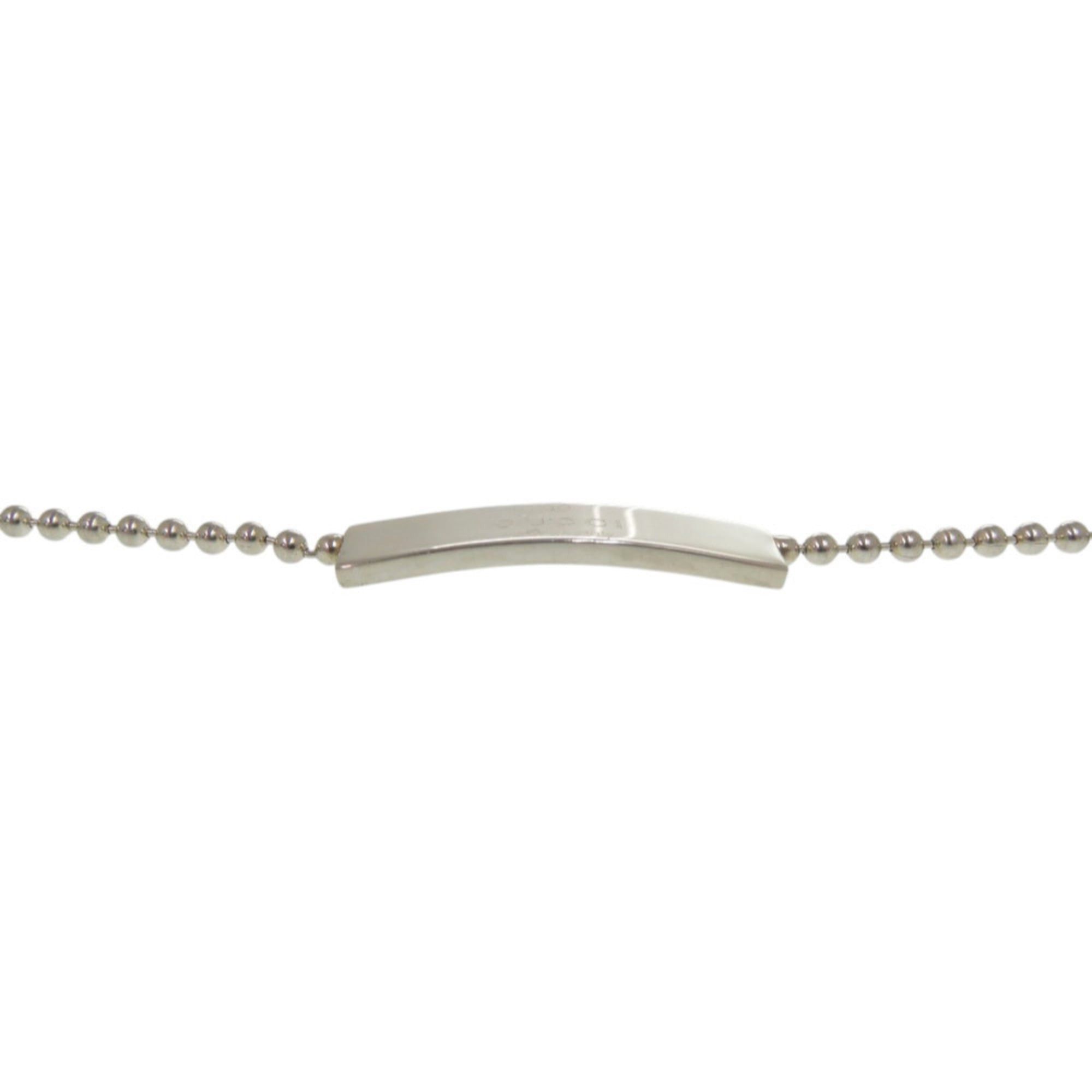 Gucci Excellent condition Gucci logo plate ball chain 1697AR sterling silver 925 choker 0768 Size ONE SIZE - 5 Thumbnail