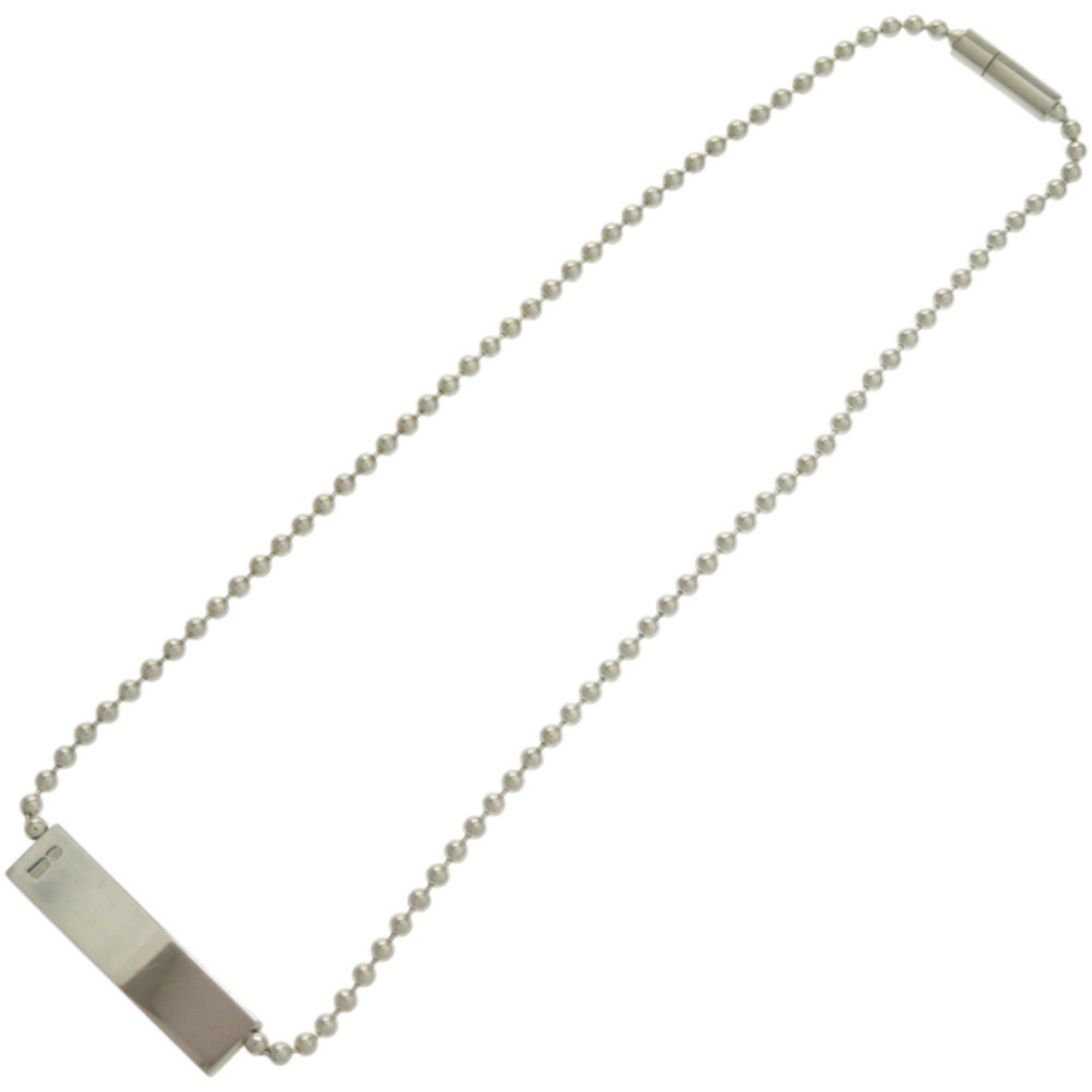Gucci Excellent condition Gucci logo plate ball chain 1697AR sterling silver 925 choker 0768 Size ONE SIZE - 4 Thumbnail