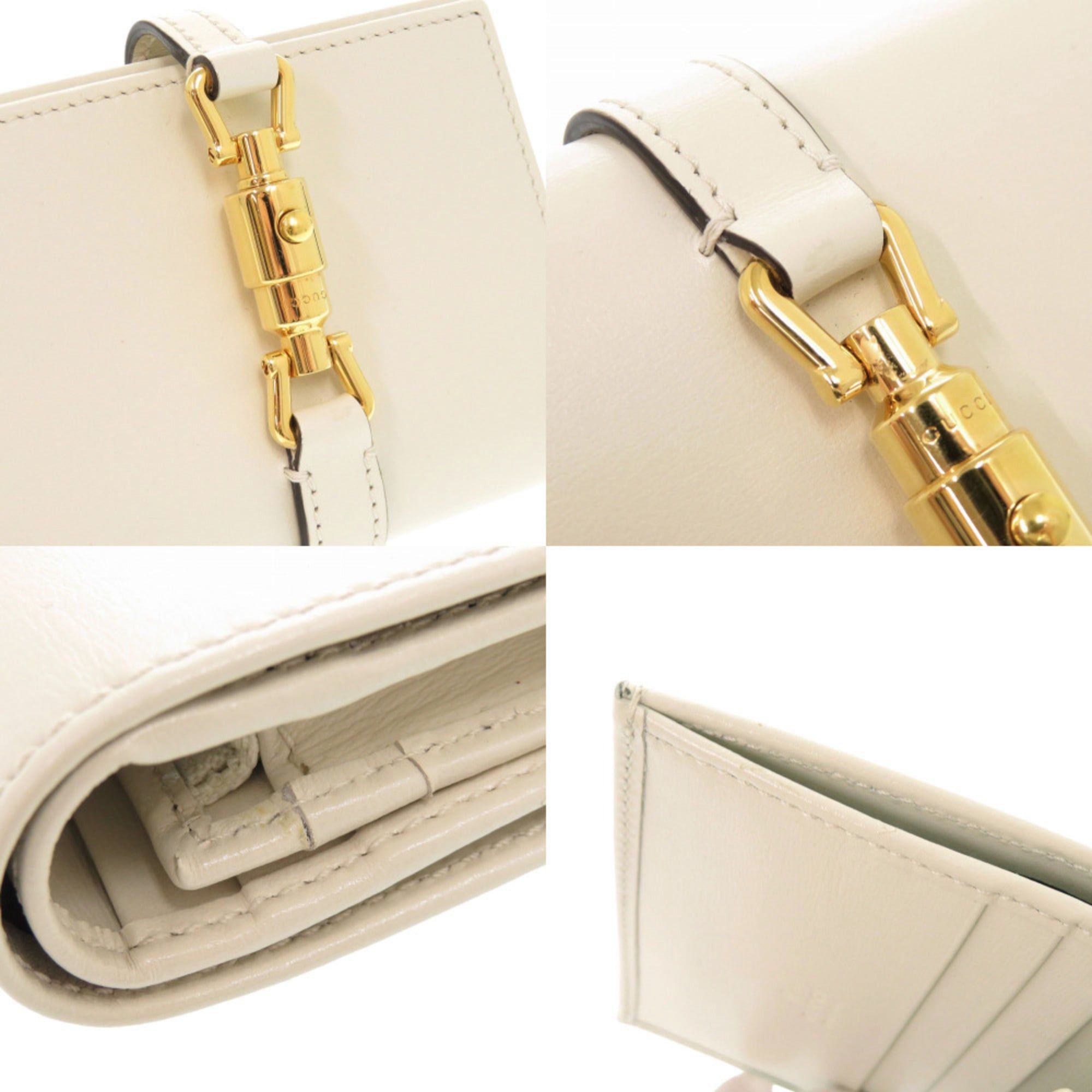 Gucci Like new Gucci Jackie 1961 645536 leather ivory bifold wallet 1093 Size ONE SIZE - 10 Thumbnail
