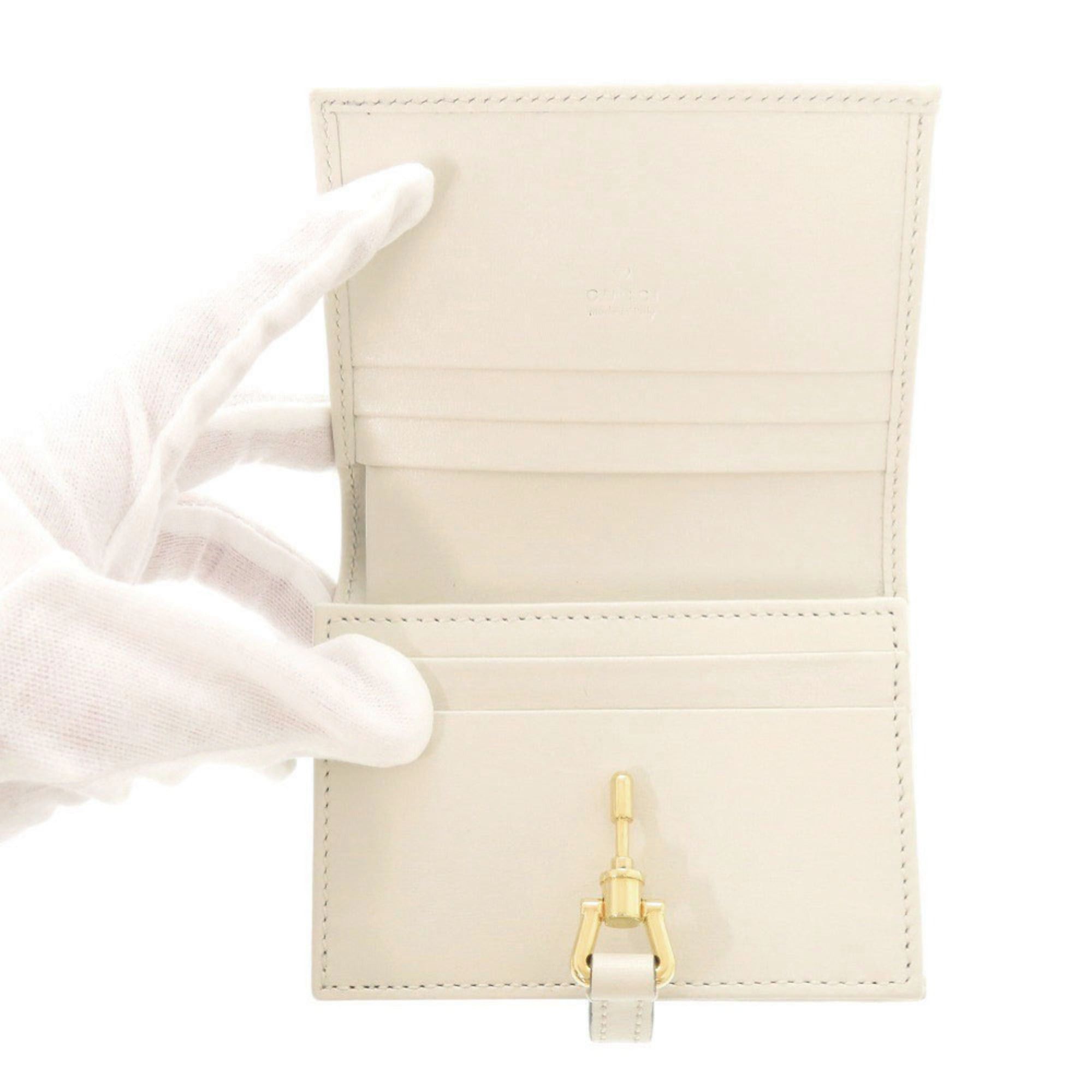 Gucci Like new Gucci Jackie 1961 645536 leather ivory bifold wallet 1093 Size ONE SIZE - 5 Thumbnail