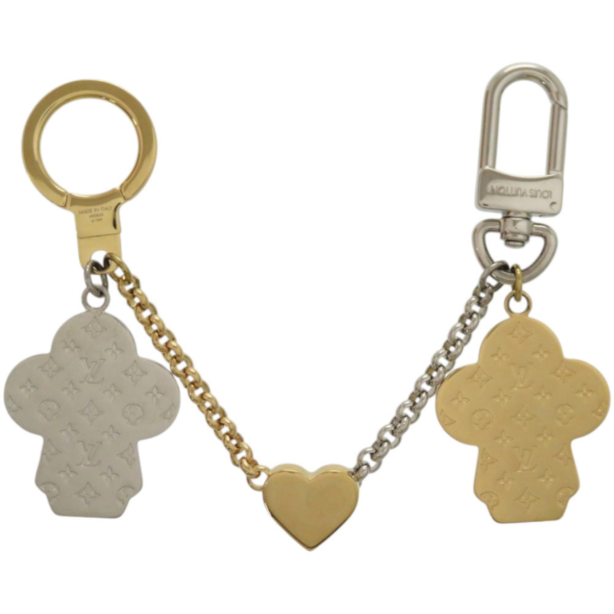 Louis Vuitton Excellent condition Louis Vuitton Vivienne M00835 metal gold LV and silver keychain 1109 Size ONE SIZE - 3 Thumbnail