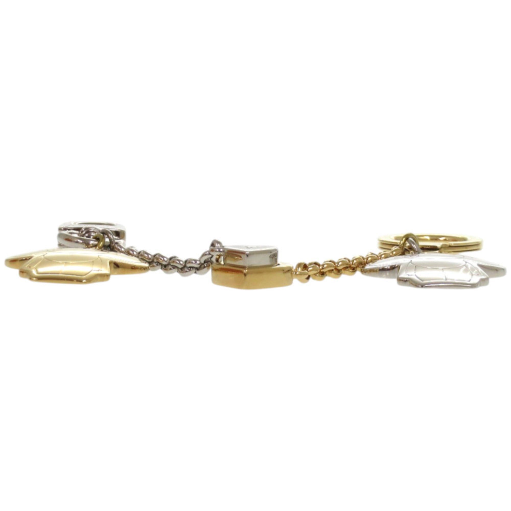 Louis Vuitton Excellent condition Louis Vuitton Vivienne M00835 metal gold LV and silver keychain 1109 Size ONE SIZE - 4 Thumbnail