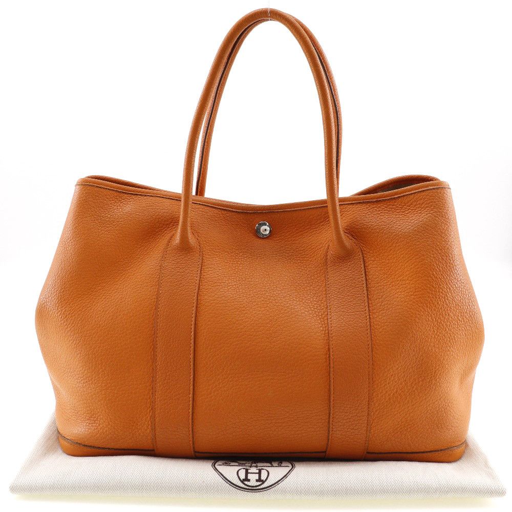 Hermes Hermes Hermès Garden Party PM Fjord Tote Bag Leather Tote Bag Stamp M (2009) DUTY FREE for USA Size ONE SIZE - 14 Thumbnail
