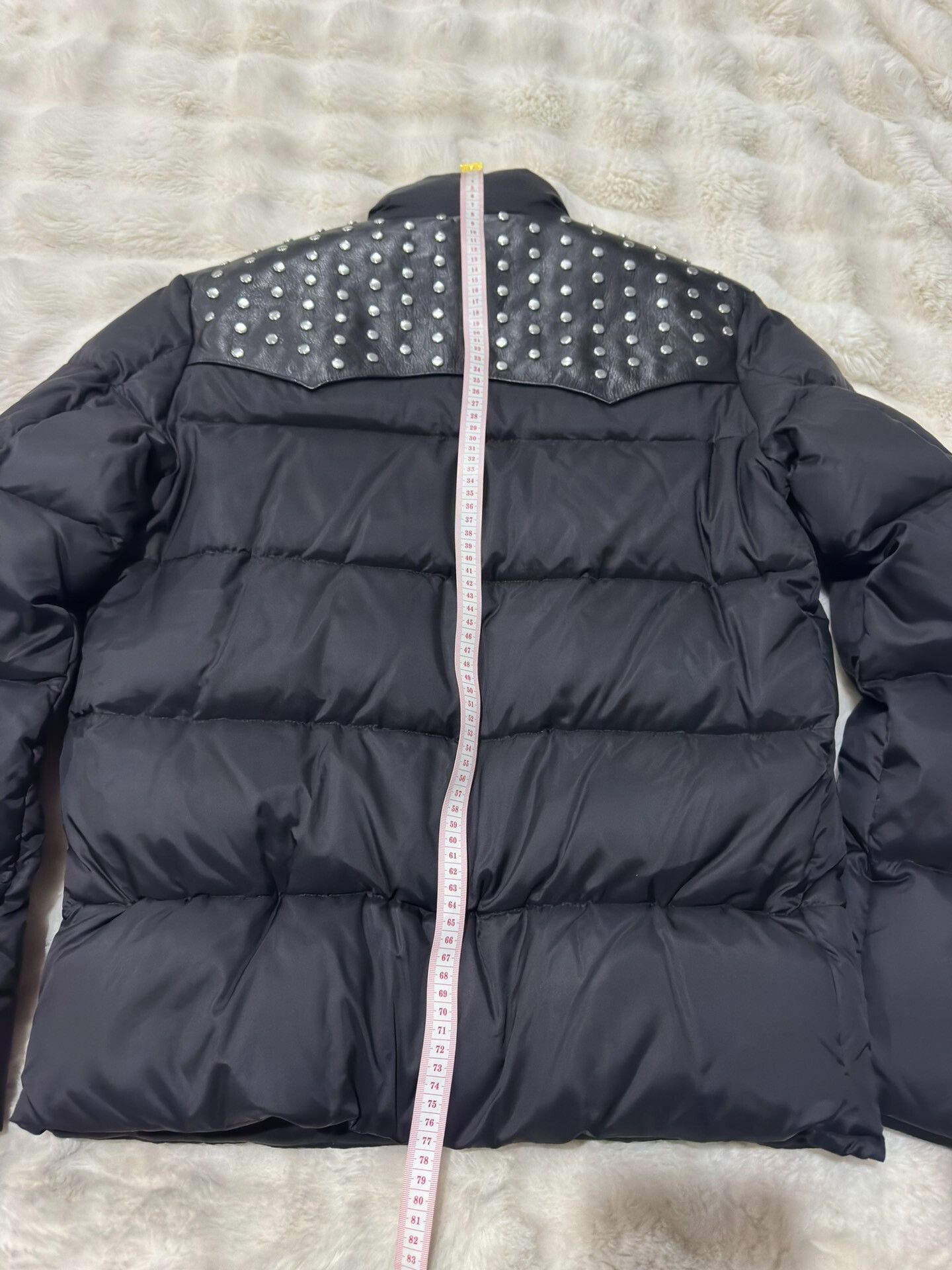 Yves Saint Laurent Saint Laurent YSL Rivet Leather Puffer Jacket Size US M / EU 48-50 / 2 - 7 Thumbnail