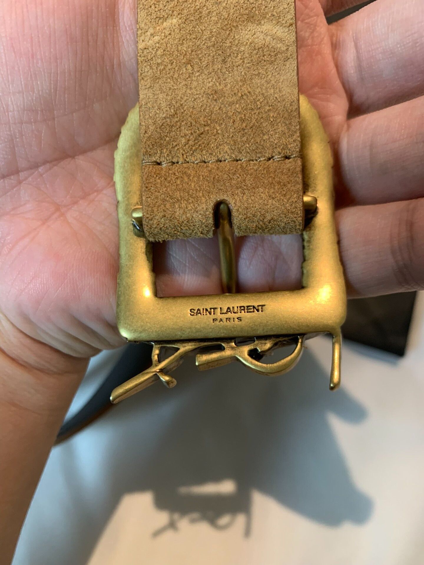 Saint Laurent Paris Saint Laurent Runway Logo Belt 3cm Size ONE SIZE - 4 Thumbnail