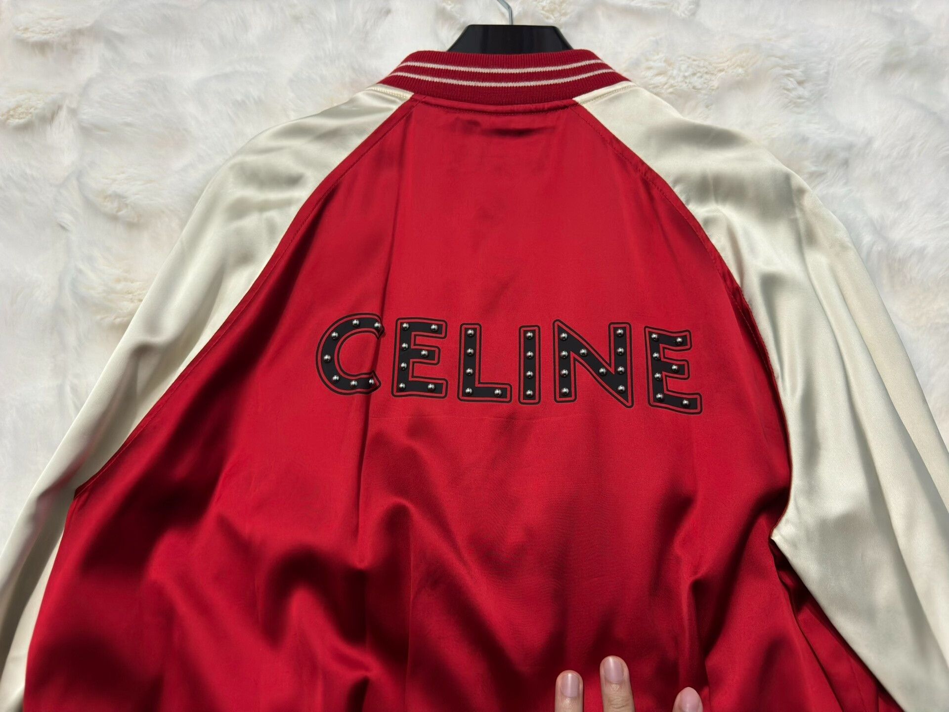 Celine Celine Classic Satin Baseball Jacket Size US L / EU 52-54 / 3 - 2 Thumbnail