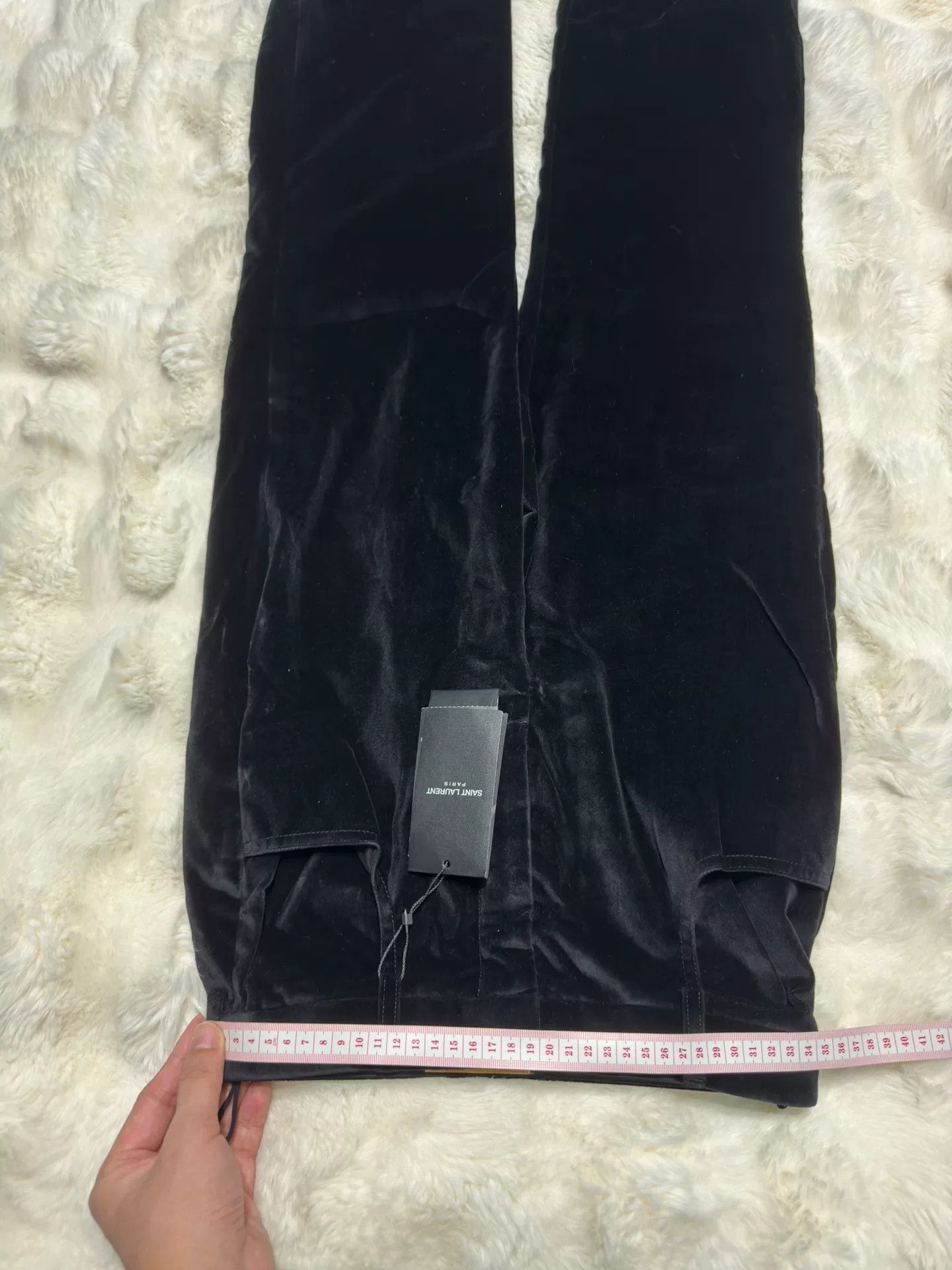 Saint Laurent Paris Saint Laurent Women's Velvet Trousers Size 36" / US 14 / IT 50 - 6 Thumbnail