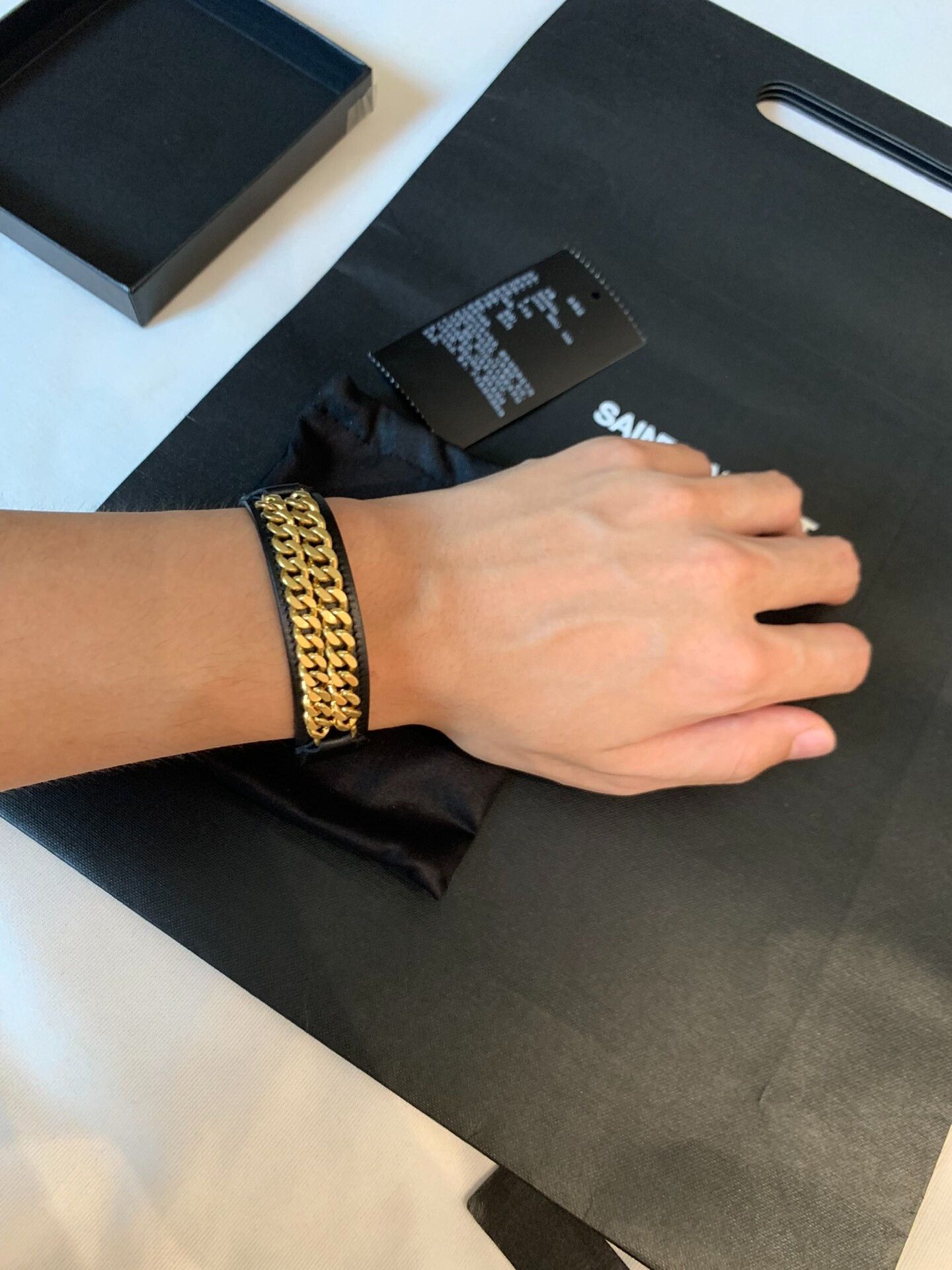 Saint Laurent Paris Saint Laurent Gold Chain Bracelet Size ONE SIZE - 7 Thumbnail