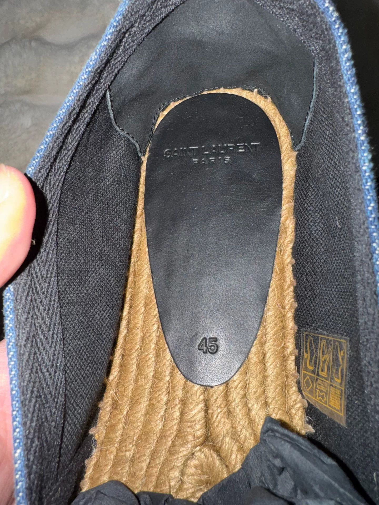 Saint Laurent Paris Saint Laurent SLP Gold Logo Espadrilles Size US 11 / EU 44 - 6 Thumbnail