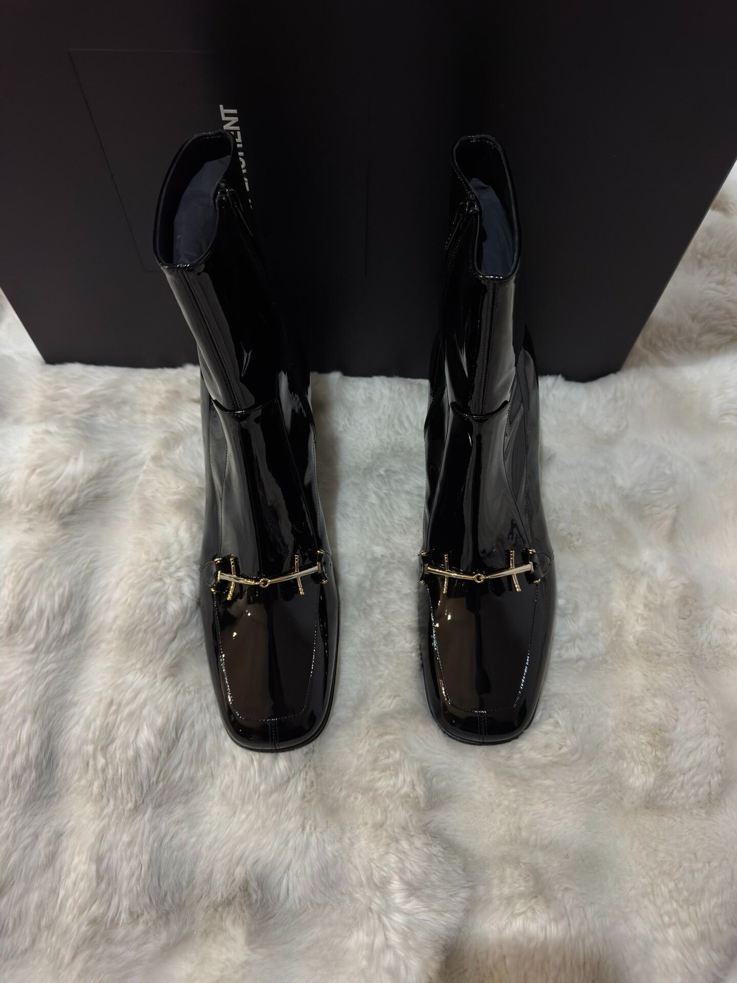 Saint Laurent Paris Saint Laurent Runway Black Gold Men's Boots Size US 9 / EU 42 - 7 Thumbnail