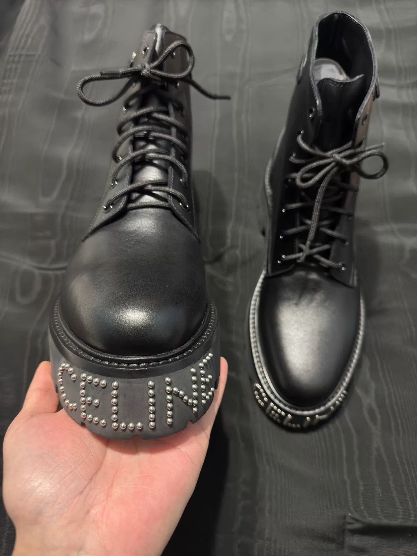 Celine Celine 22ss Rivet Logo Martin Boots Size US 6 / EU 39 - 9 Thumbnail
