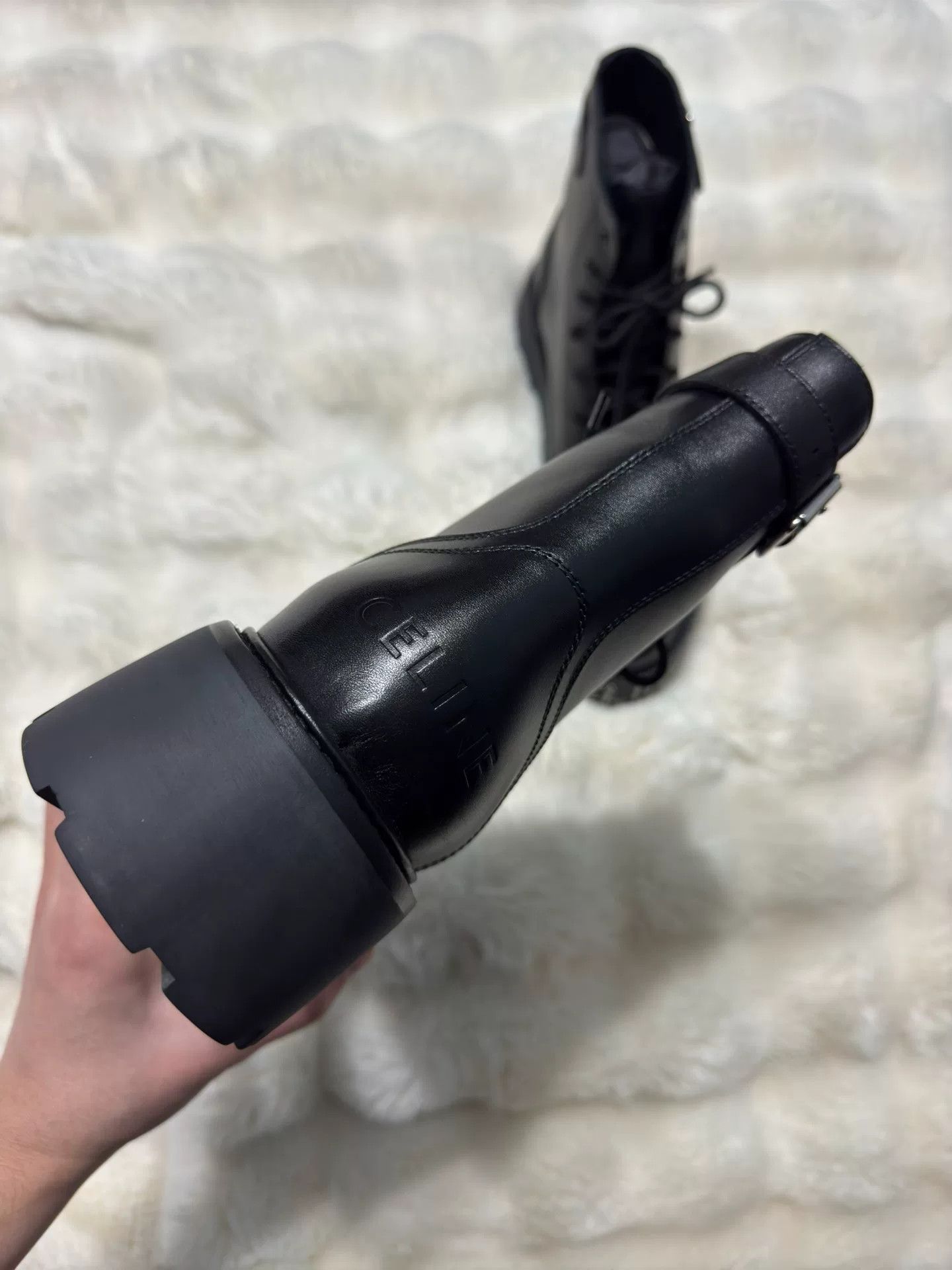 Celine Celine 22ss Rivet Logo Martin Boots Size US 6 / EU 39 - 7 Thumbnail