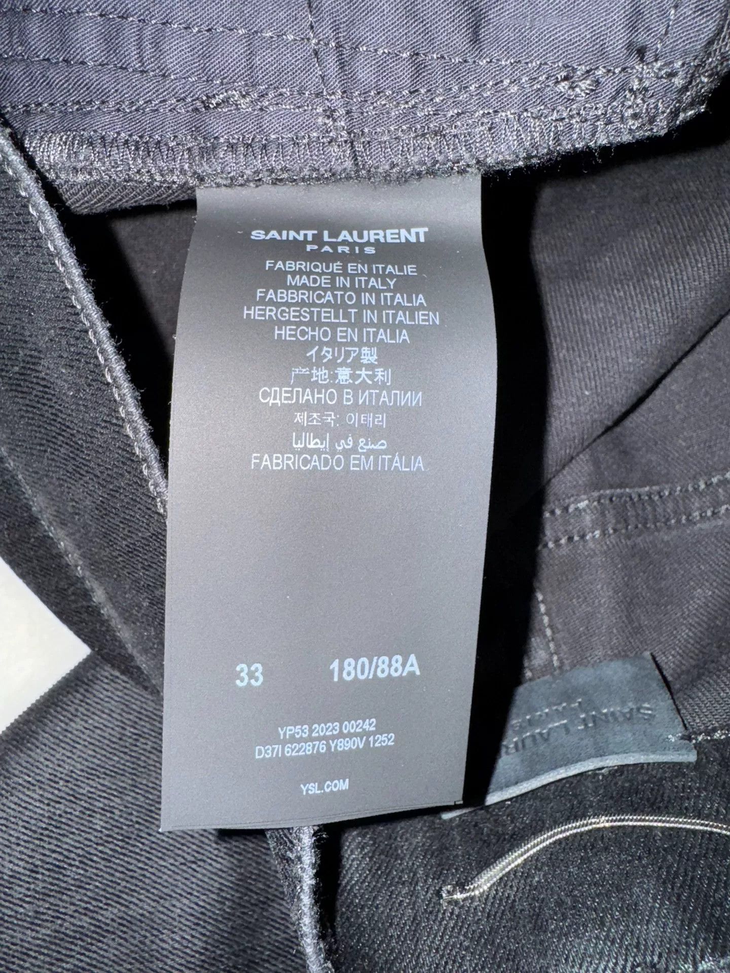 Saint Laurent Paris Saint Laurent SLP 23 Show Jeans D10 Size US 33 - 5 Thumbnail