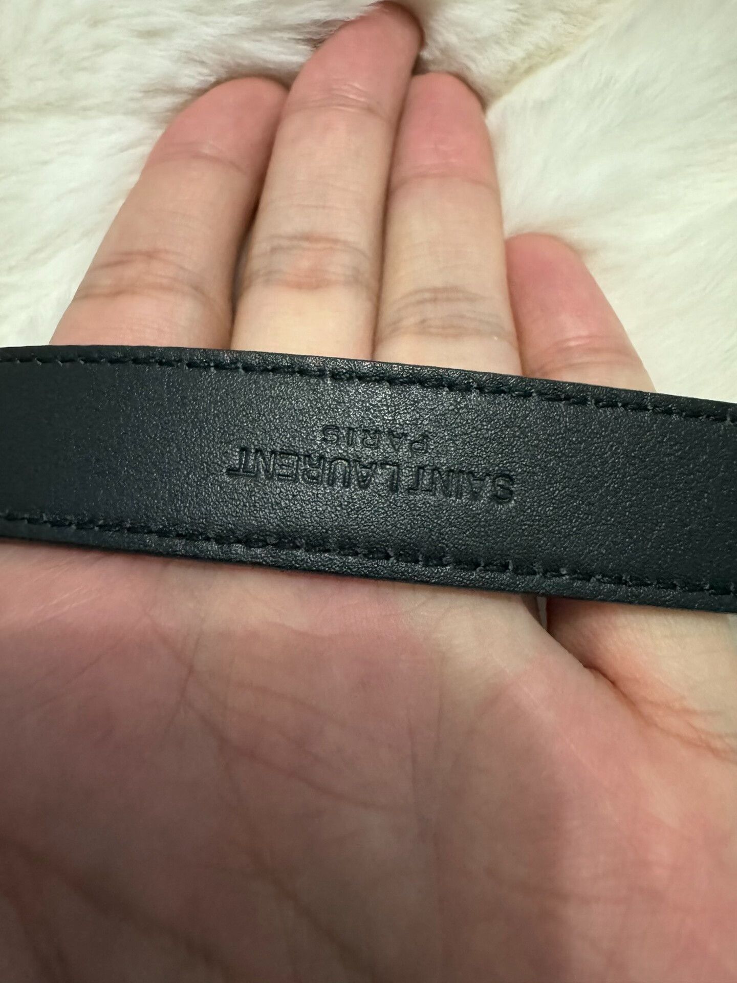 Saint Laurent Paris Saint Laurent YSL Leather Belt Size ONE SIZE - 3 Thumbnail