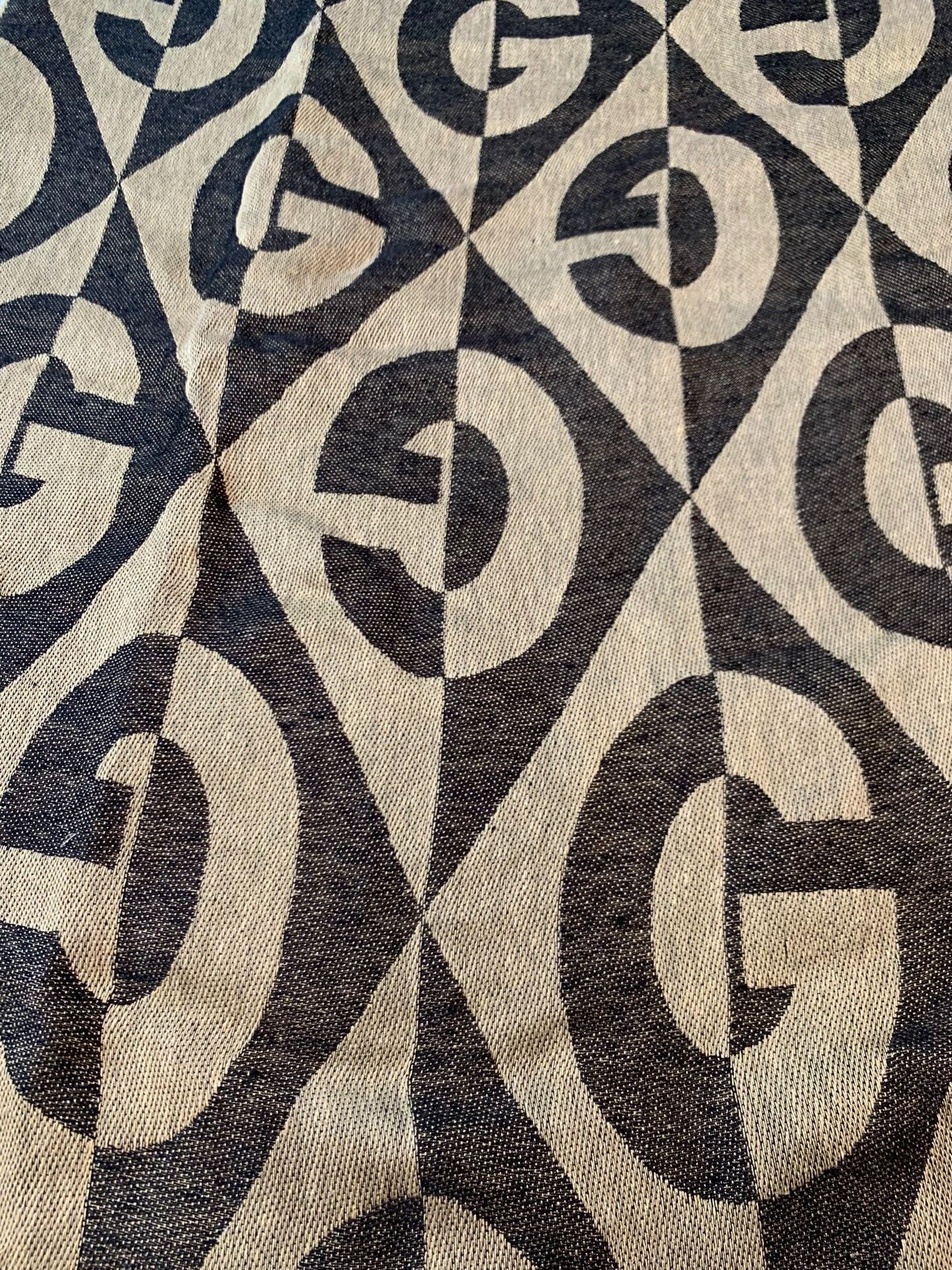 Gucci Gucci All-Over Print Beige Blanket Size ONE SIZE - 5 Thumbnail