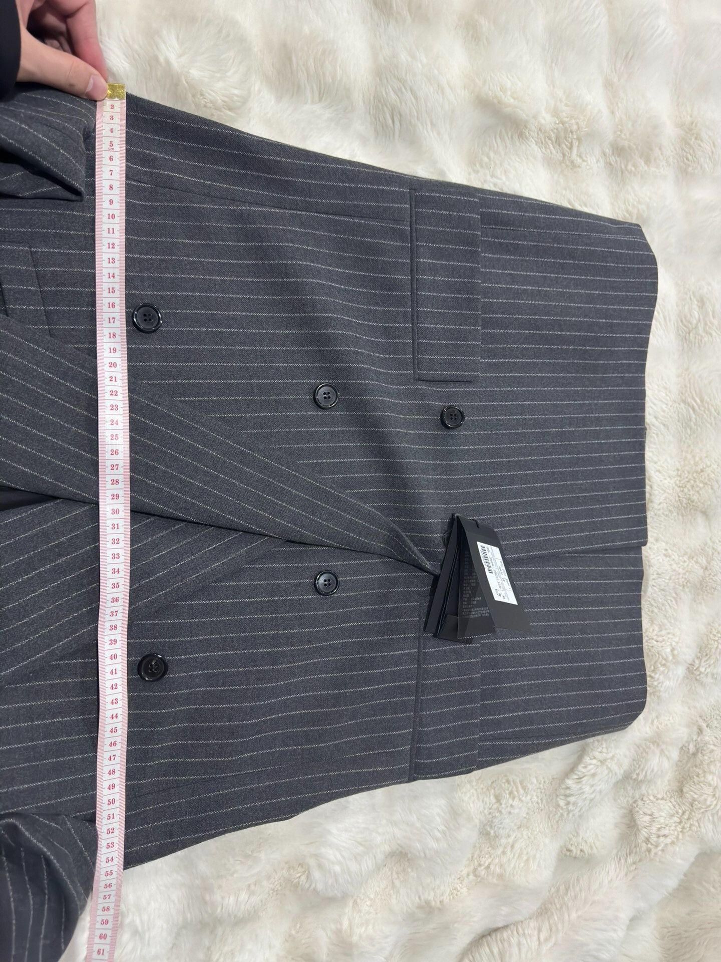 Saint Laurent Paris Saint Laurent 24 Flannel Double-Breasted Blazer Size US M / EU 48-50 / 2 - 8 Thumbnail