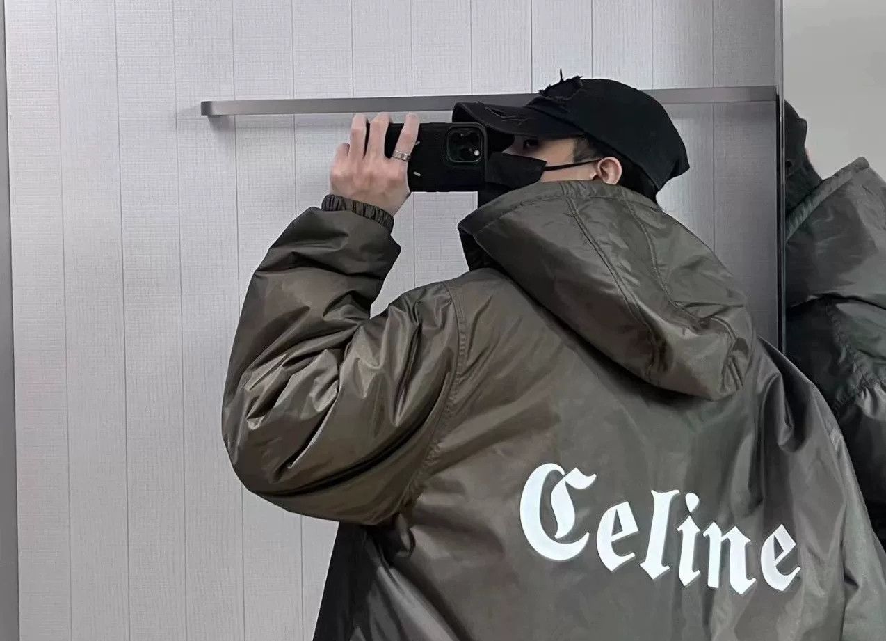 Celine Celine Gothic Logo Baseball Jacket Size US M / EU 48-50 / 2 - 8 Thumbnail