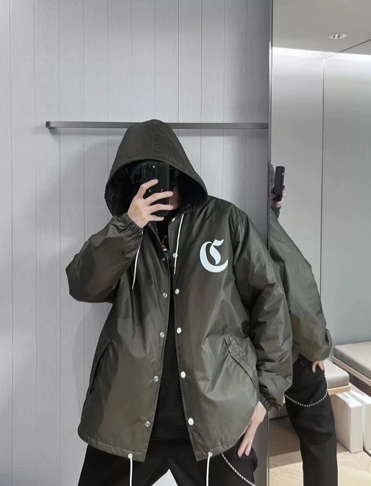 Celine Celine Gothic Logo Baseball Jacket Size US M / EU 48-50 / 2 - 7 Thumbnail
