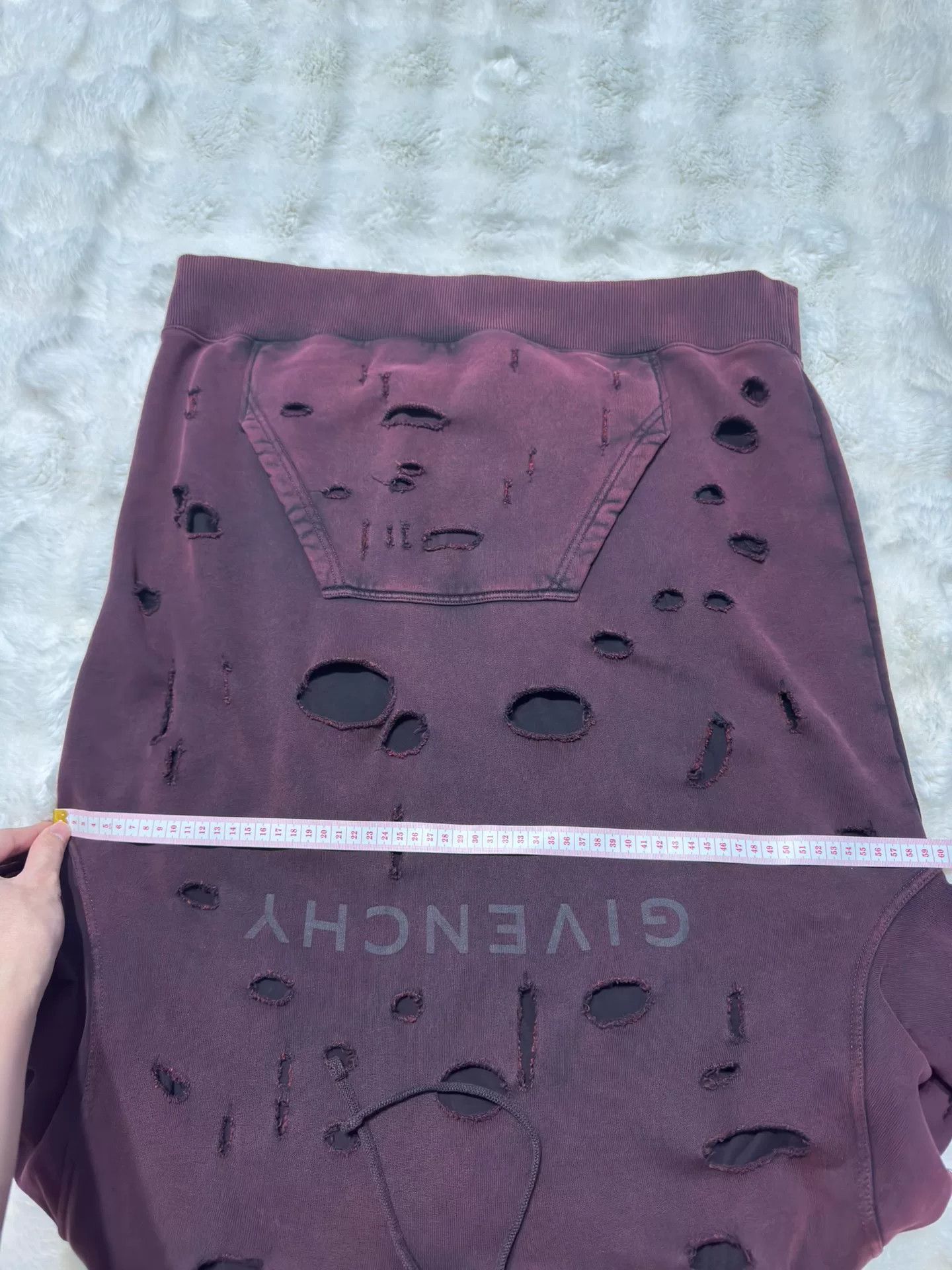 Givenchy Givenchy Distressed Logo New Hoodie Size US M / EU 48-50 / 2 - 8 Thumbnail