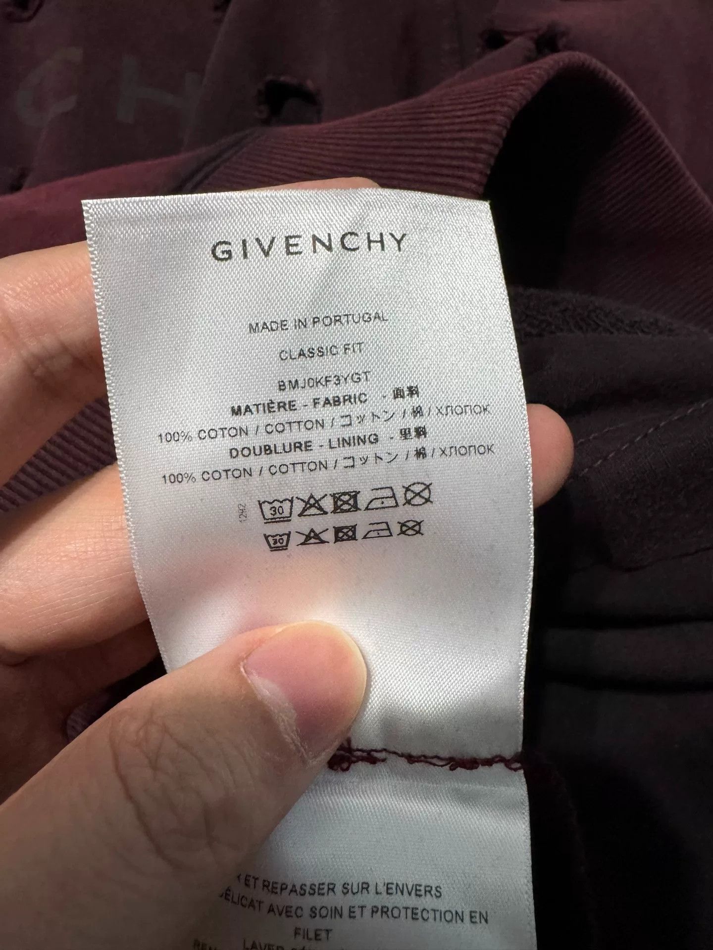 Givenchy Givenchy Distressed Logo New Hoodie Size US M / EU 48-50 / 2 - 5 Thumbnail
