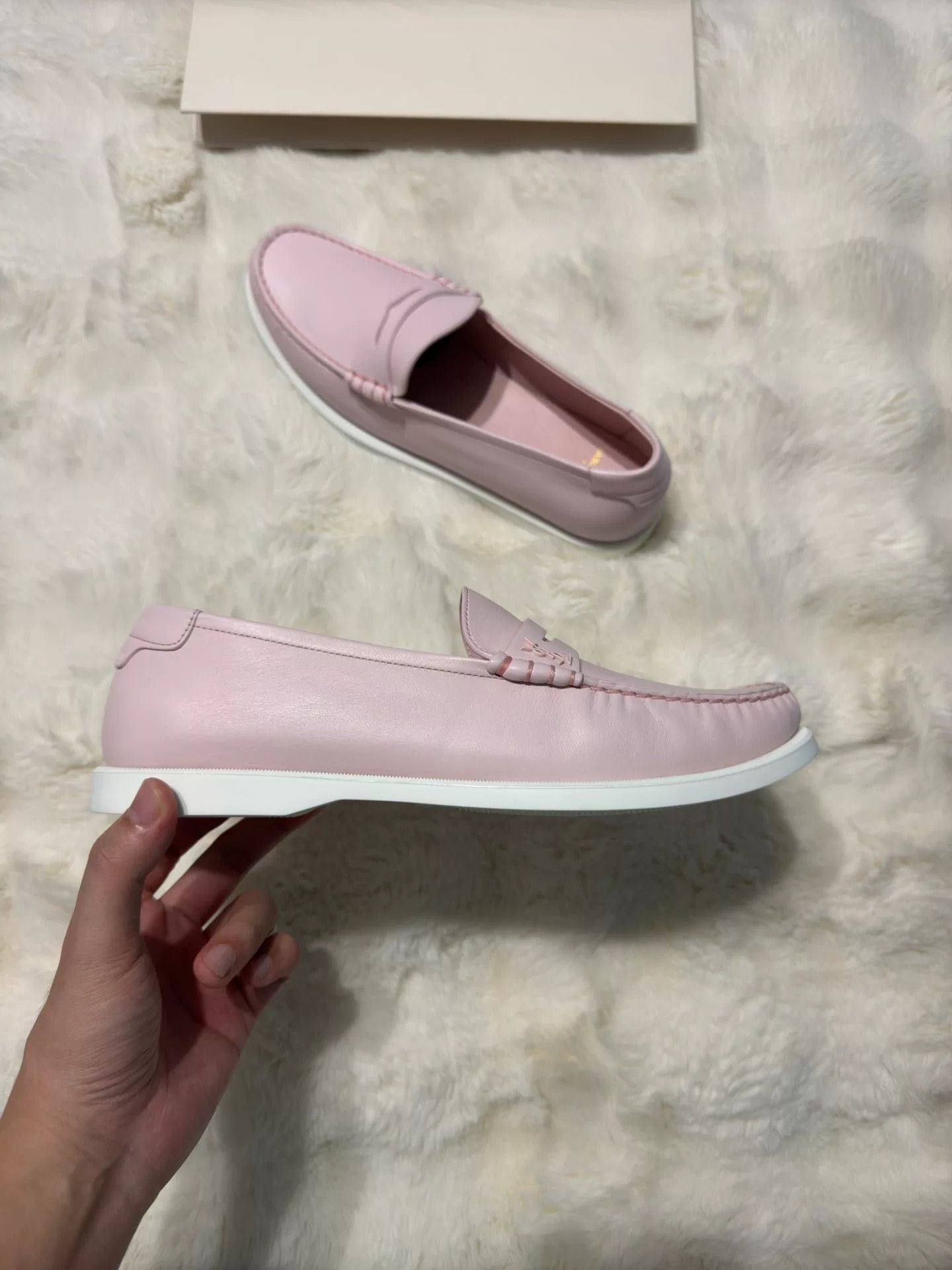 Yves Saint Laurent Saint Laurent YSL Logo Loafers Size US 7 / EU 40 - 8 Thumbnail