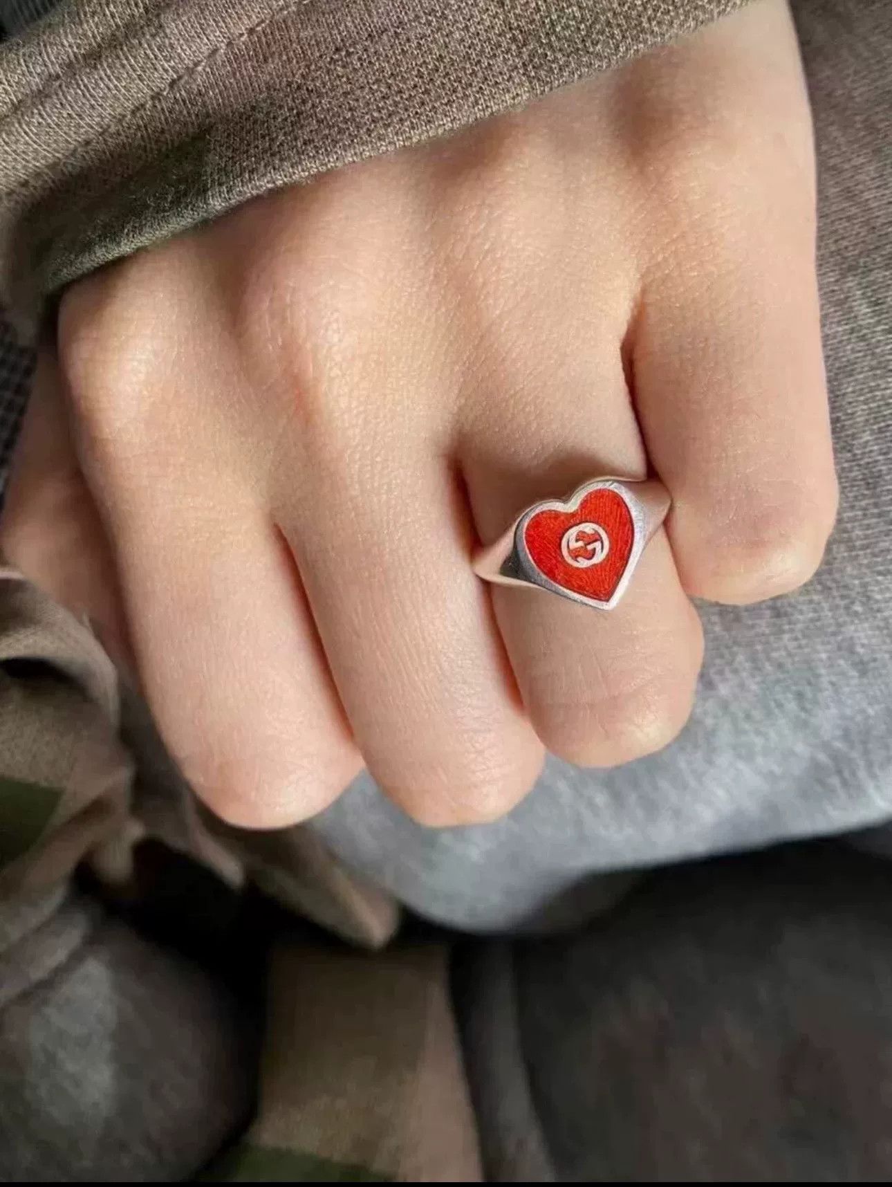 Gucci Gucci Red Heart Ring Size ONE SIZE - 3 Thumbnail