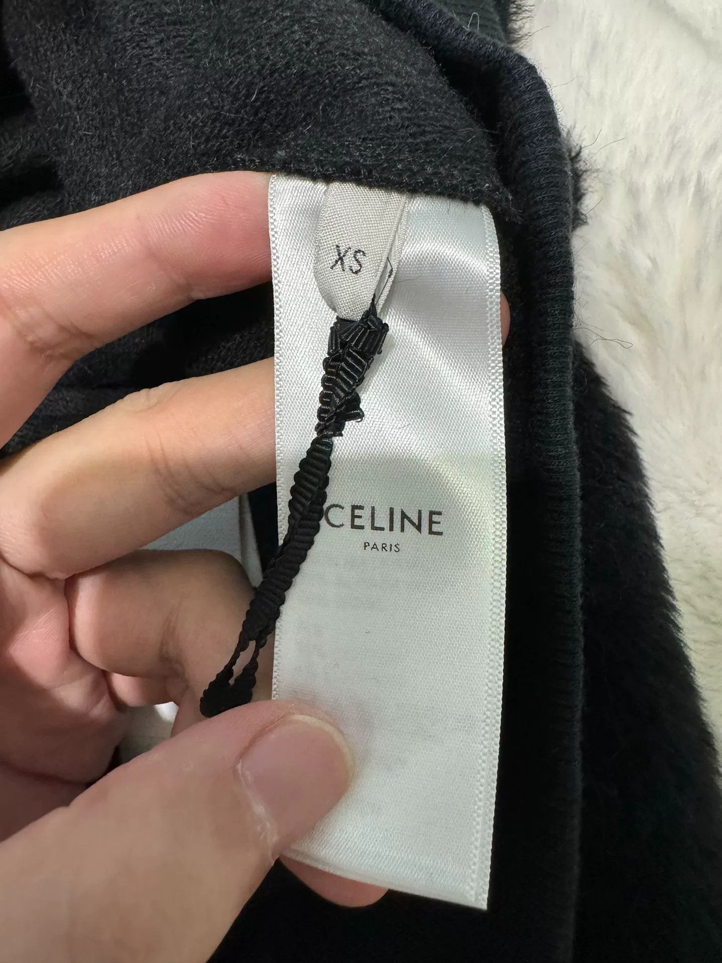 Celine Celine Logo Fleece Studded Sweatshirt XS Size XS / US 0-2 / IT 36-38 - 6 Thumbnail
