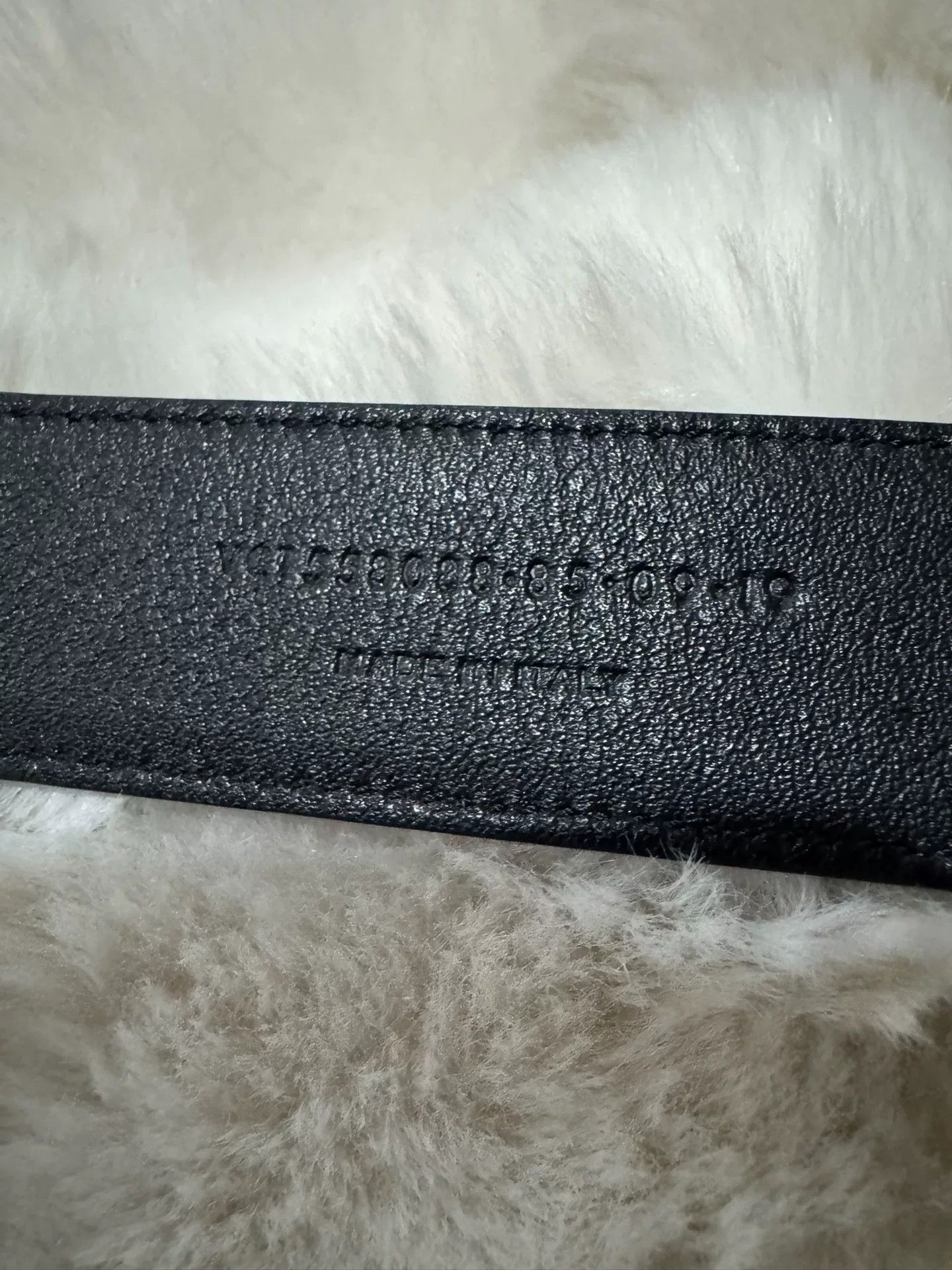 Saint Laurent Paris Saint Laurent YSL Suede Logo Belt Size ONE SIZE - 7 Thumbnail