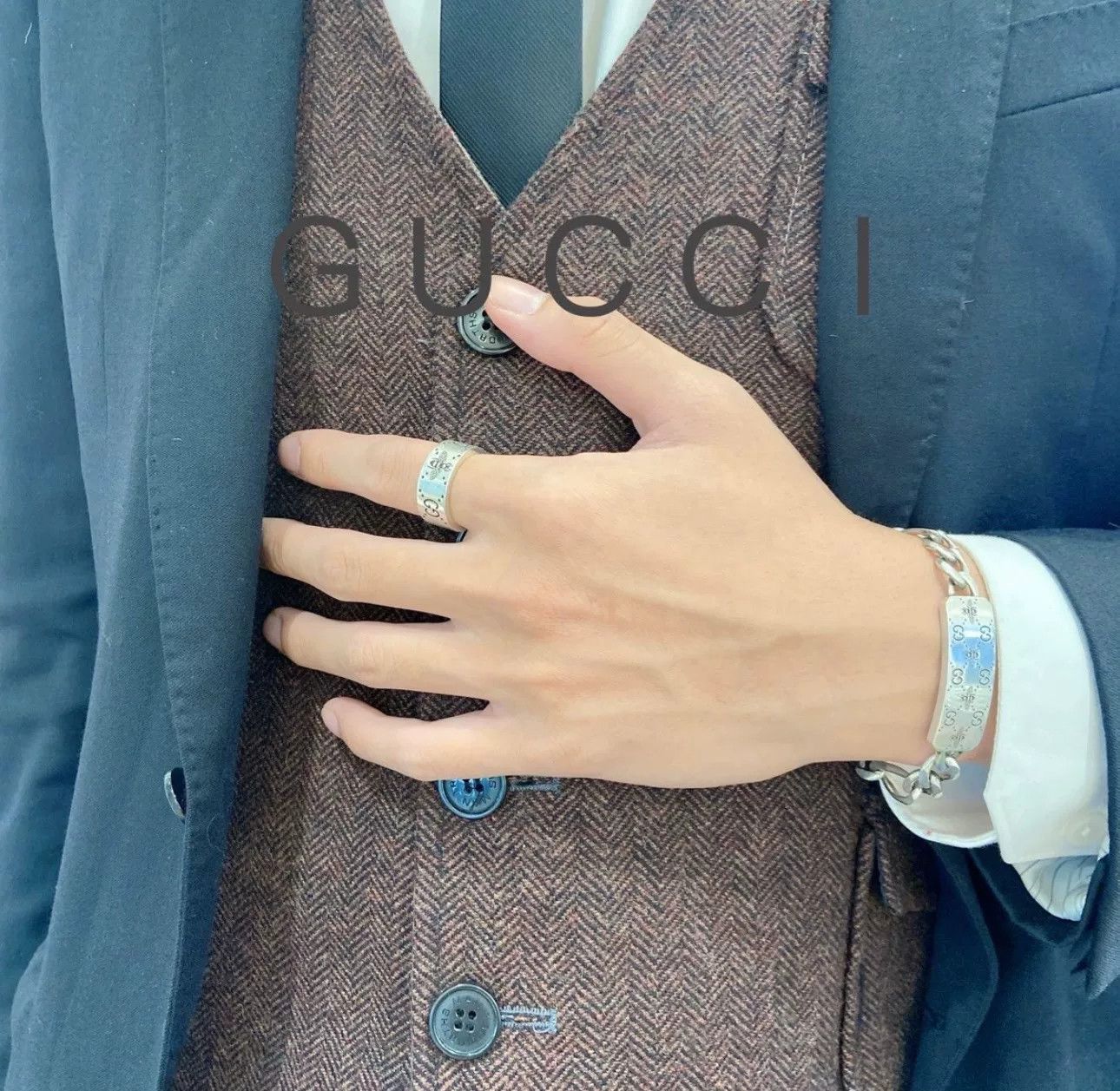 Gucci Gucci New Double G Silver Bracelet Size ONE SIZE - 7 Thumbnail