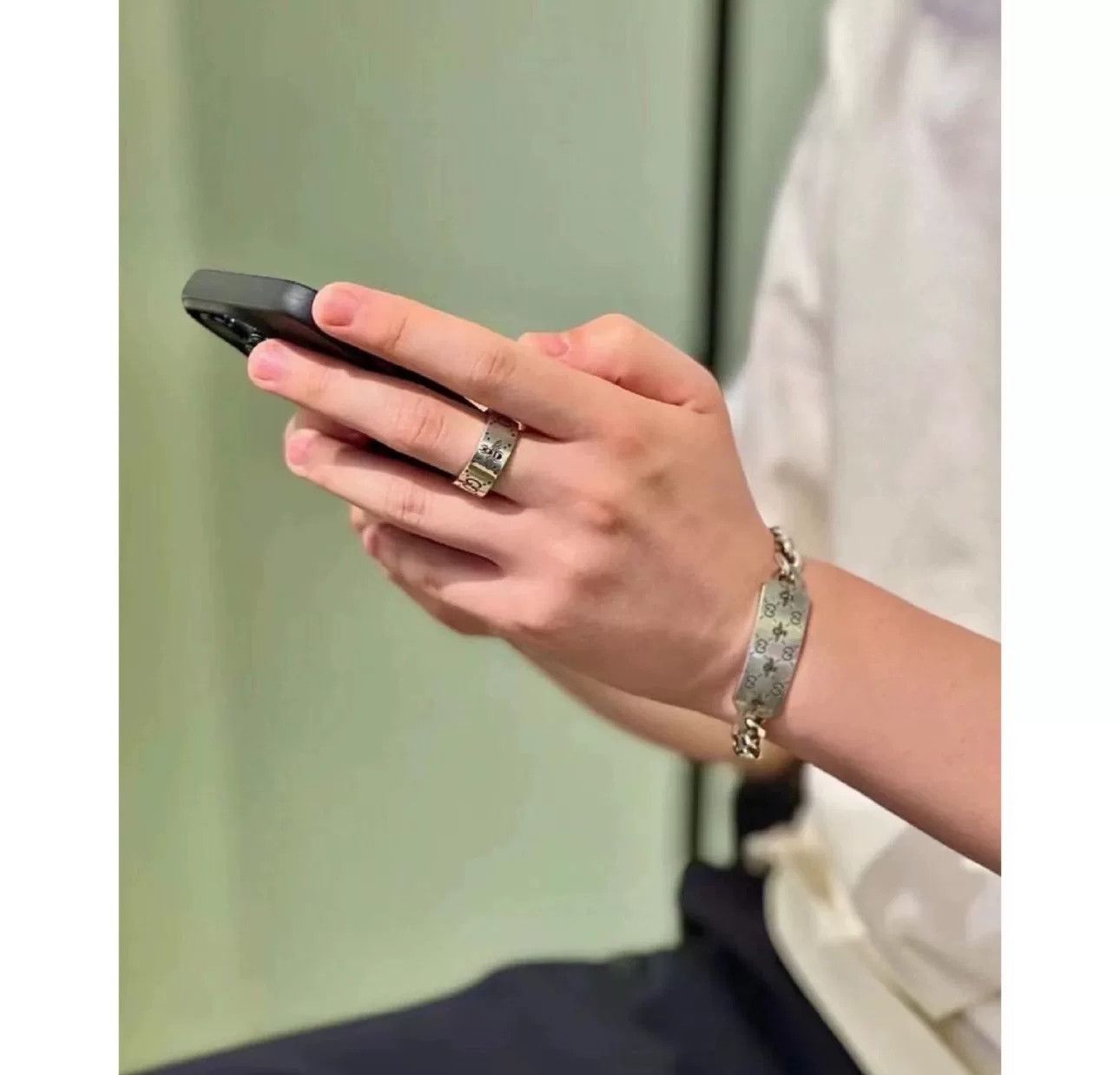 Gucci Gucci New Double G Silver Bracelet Size ONE SIZE - 8 Thumbnail