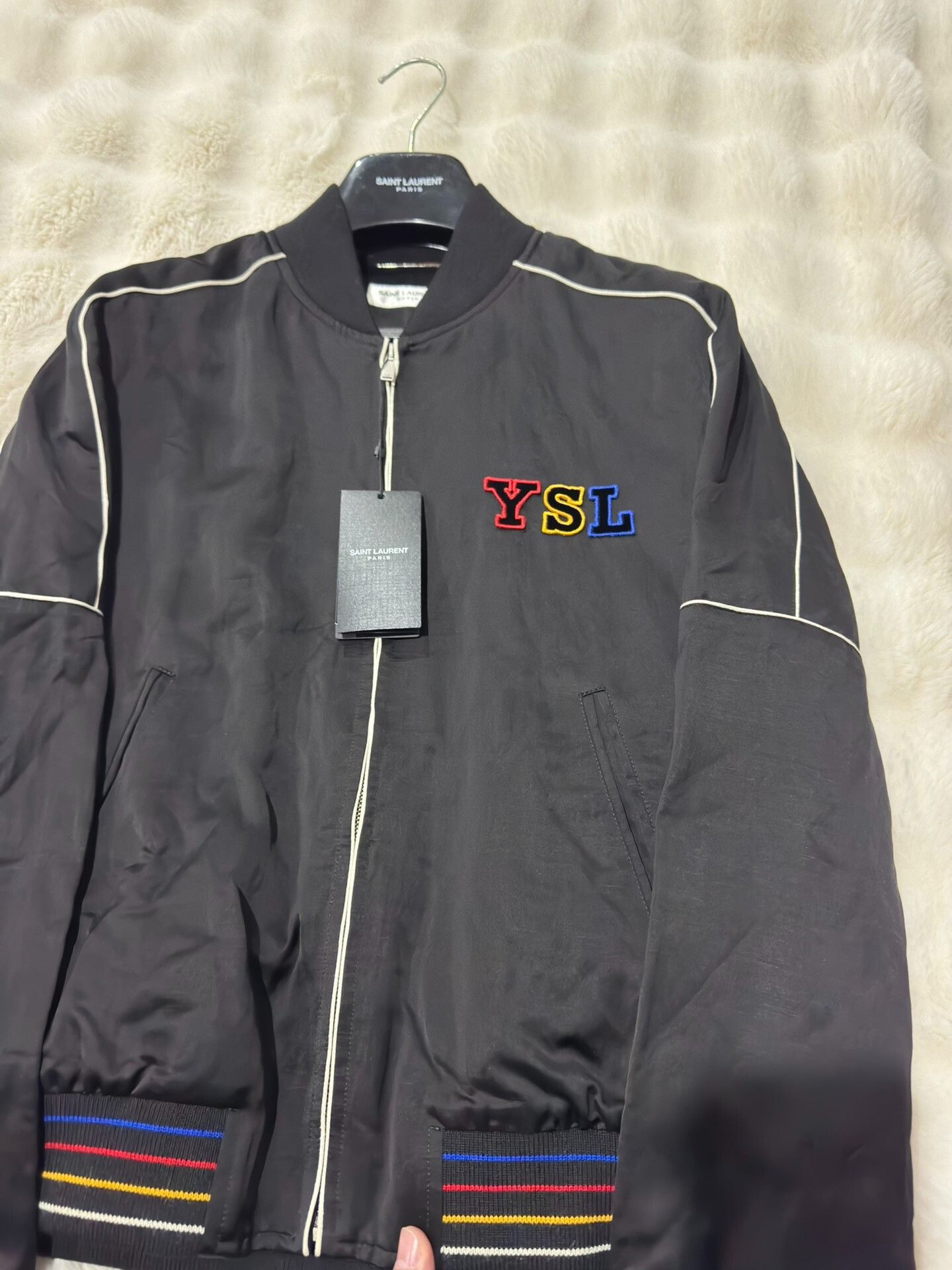 Yves Saint Laurent Saint Laurent YSL Logo Baseball Jacket Size US S / EU 44-46 / 1 - 5 Thumbnail