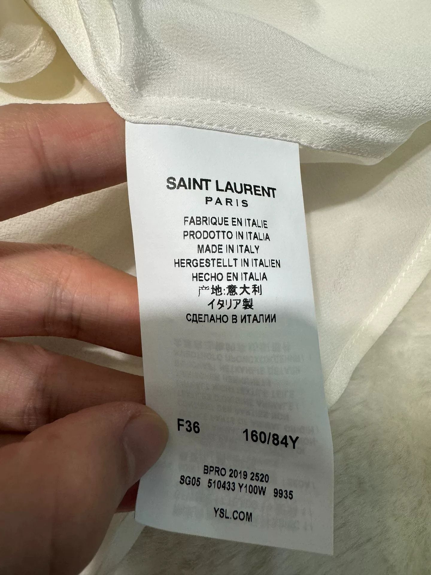 Saint Laurent Paris Saint Laurent Runway Silk Shirt Size XS / US 0-2 / IT 36-38 - 4 Thumbnail