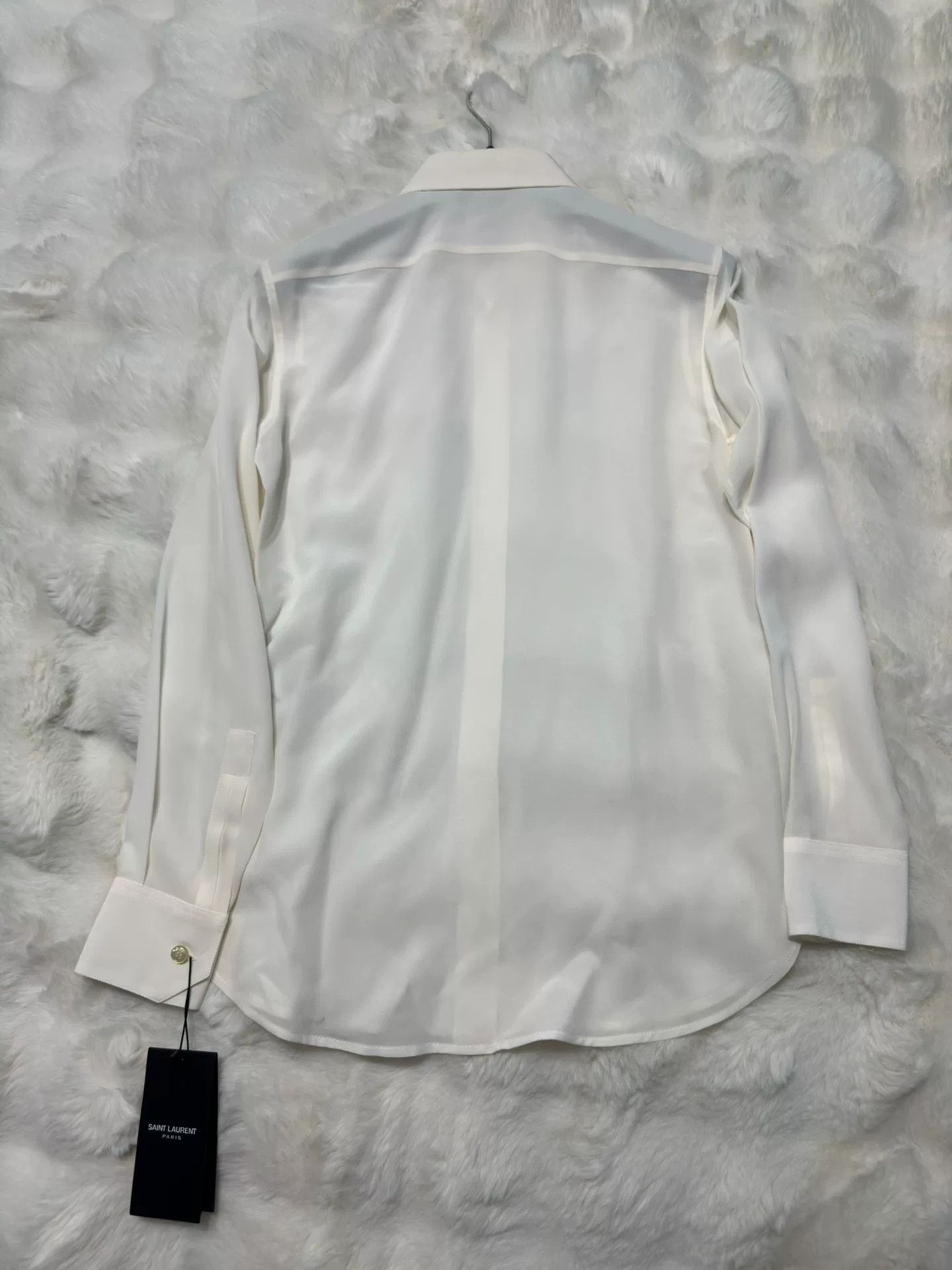 Saint Laurent Paris Saint Laurent Runway Silk Shirt Size XS / US 0-2 / IT 36-38 - 6 Thumbnail