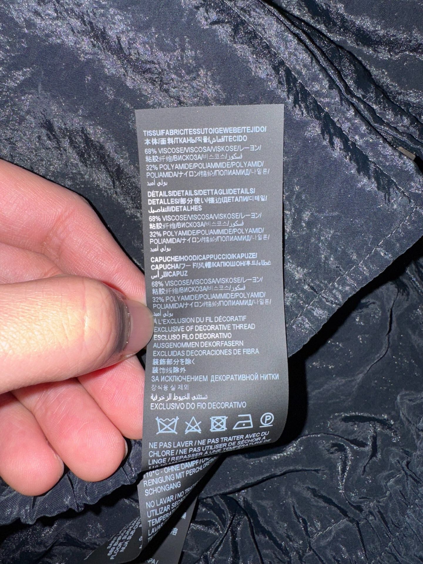 Saint Laurent Paris Saint Laurent SLP Black White Wrinkled Jacket Size US M / EU 48-50 / 2 - 6 Thumbnail
