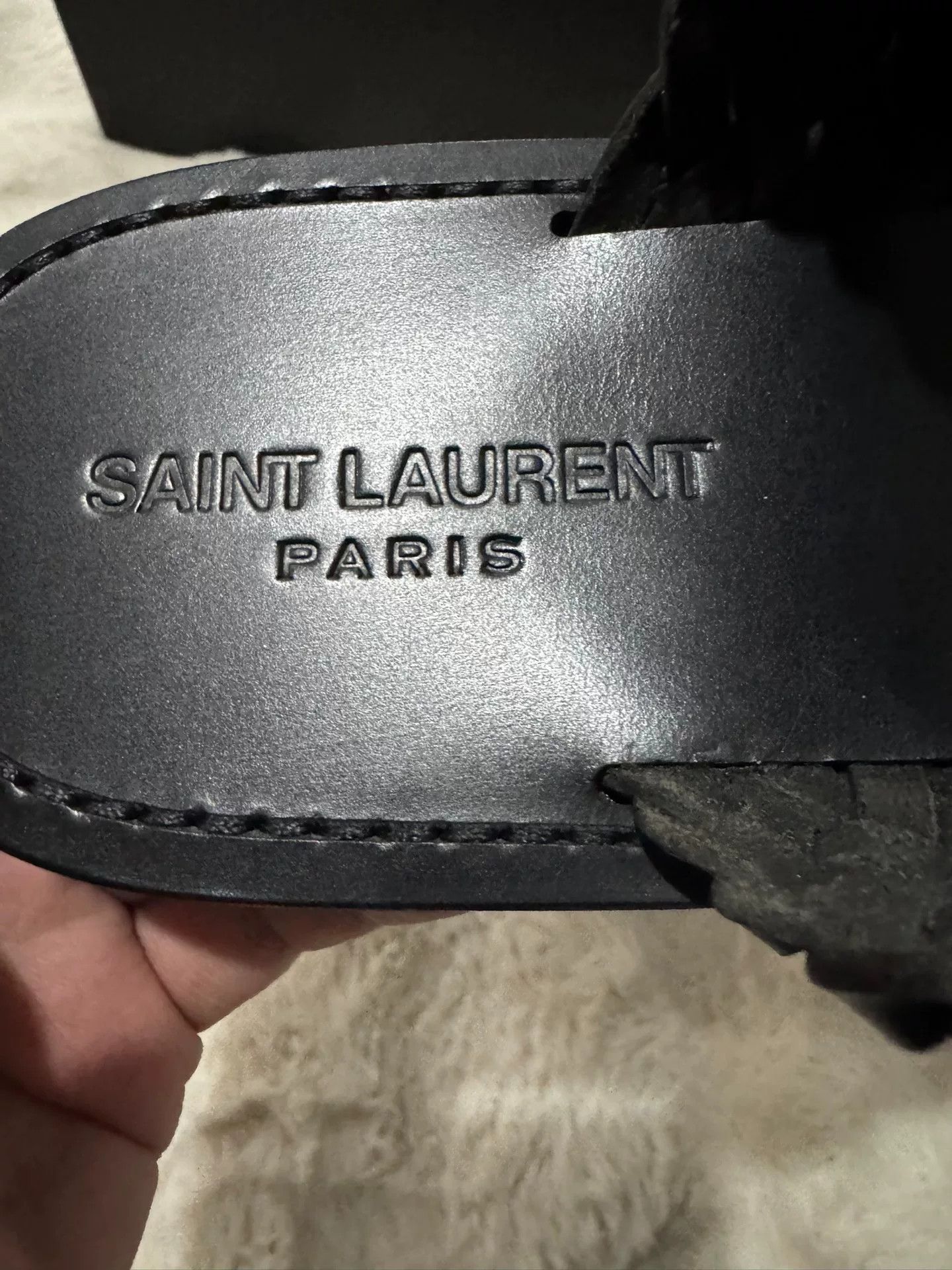 Saint Laurent Paris Saint Laurent Woven Slipper Sandals Size US 7 / EU 40 - 7 Thumbnail