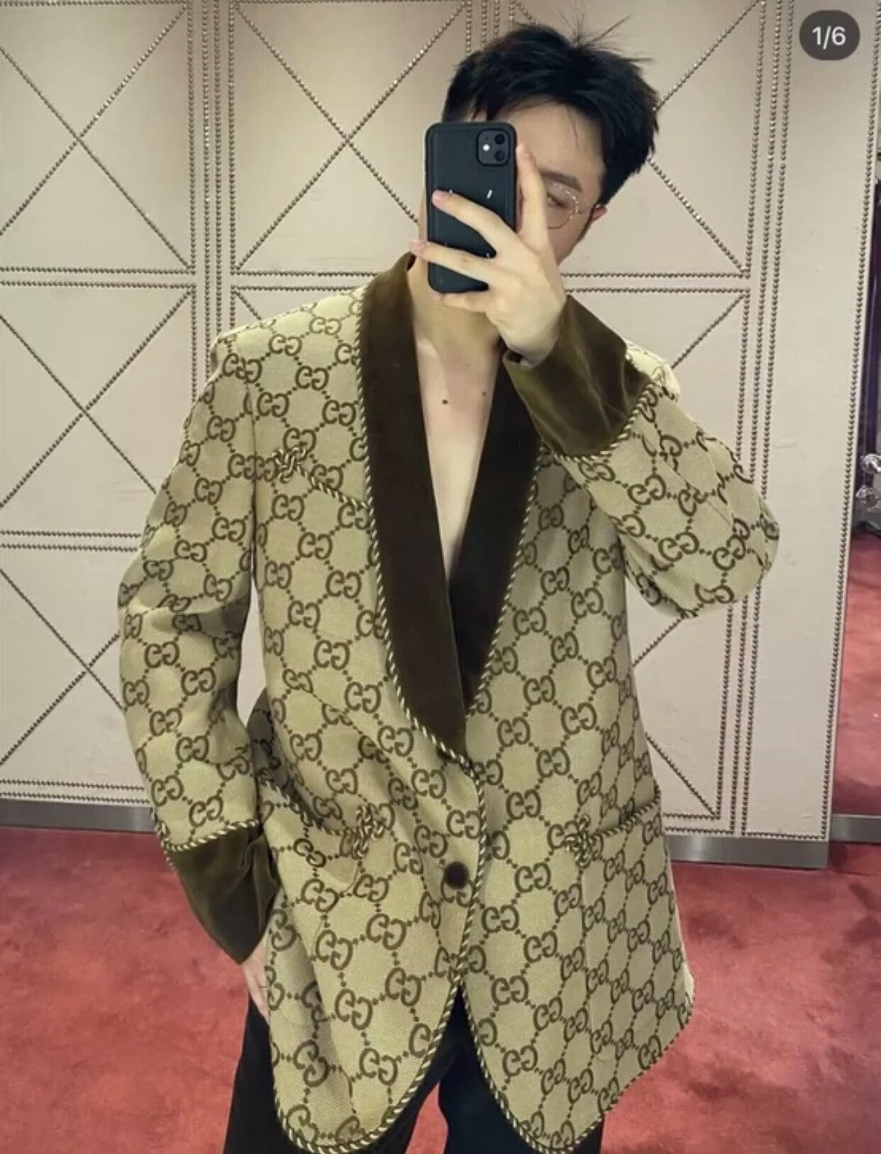 Gucci Gucci All-Over Print Velvet Suit Size US M / EU 48-50 / 2 - 6 Thumbnail