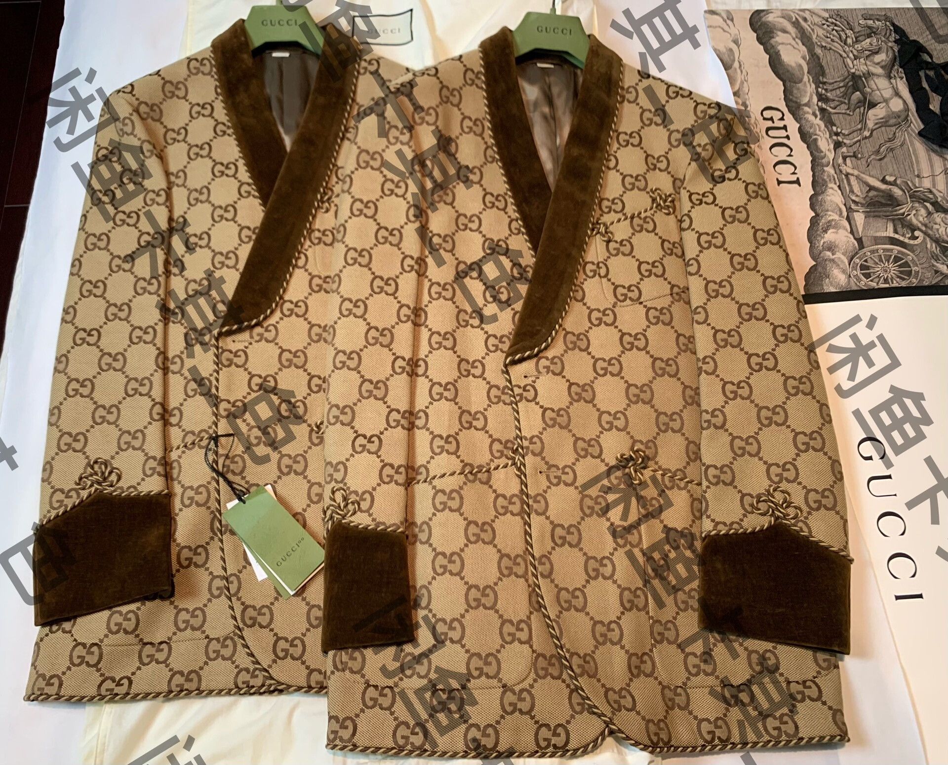 Gucci Gucci All-Over Print Velvet Suit Size US M / EU 48-50 / 2 - 5 Thumbnail